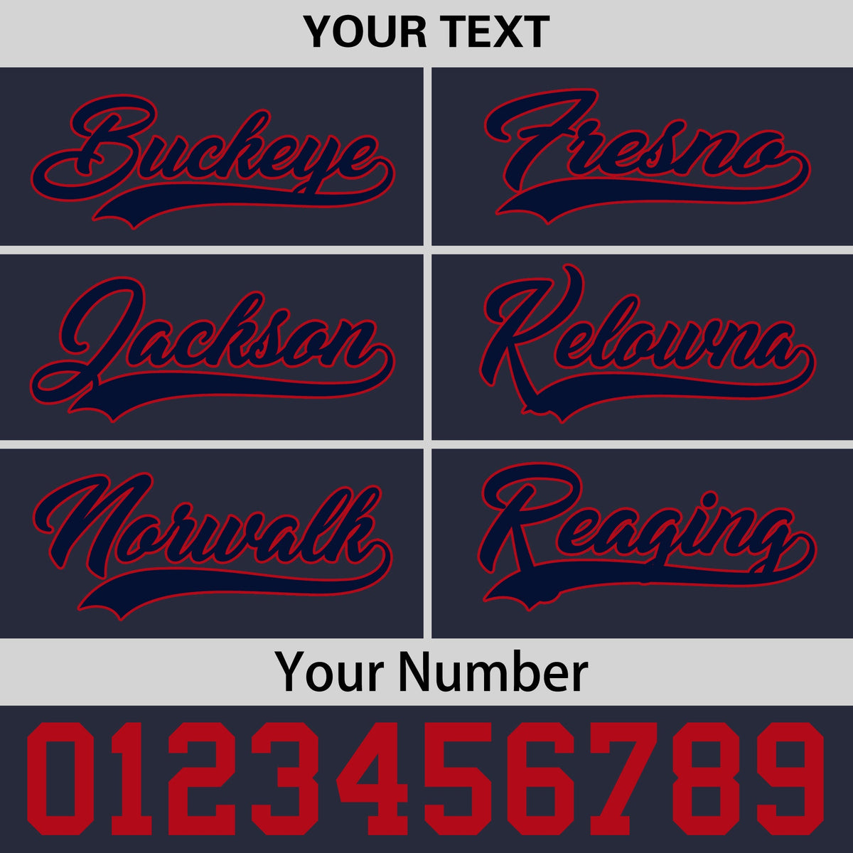 Custom Navy Red 3D Puff Embroidery Flat Embroidery Casual Sport Baseball Cap