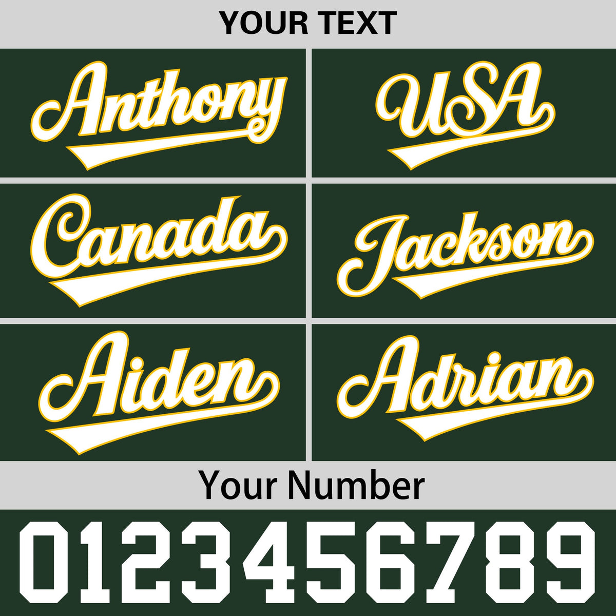 Custom Green Gold 3D Puff Embroidery Flat Embroidery Casual Sport Baseball Cap