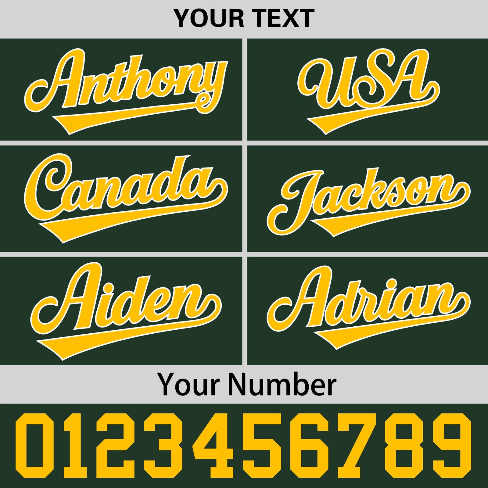 Custom Green Gold 3D Puff Embroidery Flat Embroidery Casual Sport Baseball Cap