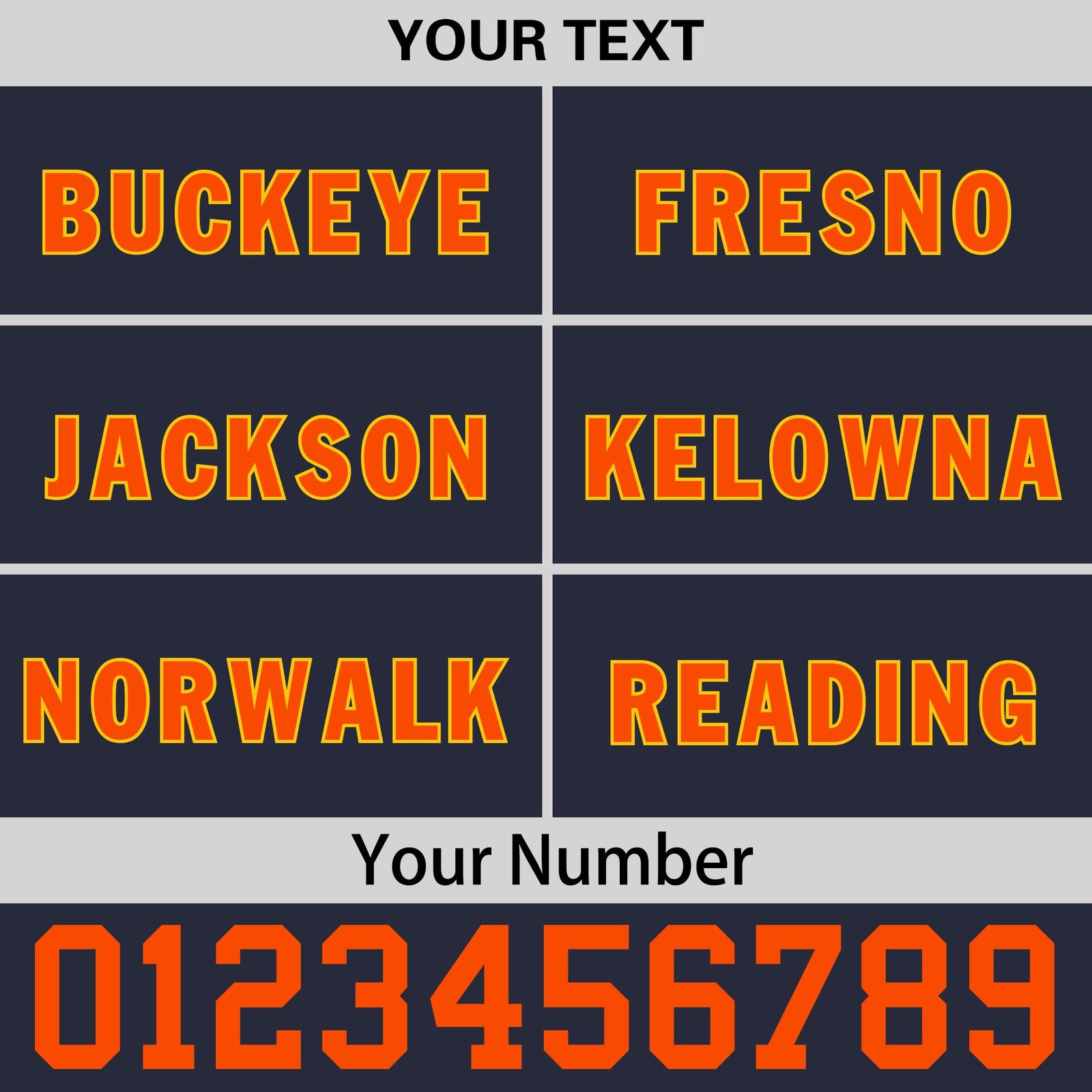 Custom Navy Orange 3D Puff Embroidery Flat Embroidery Casual Sport Baseball Cap