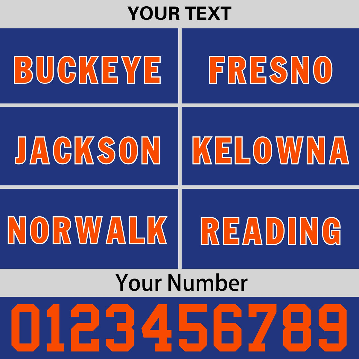 Custom Royal Blue Orange 3D Puff Embroidery Flat Embroidery Casual Sport Baseball Cap