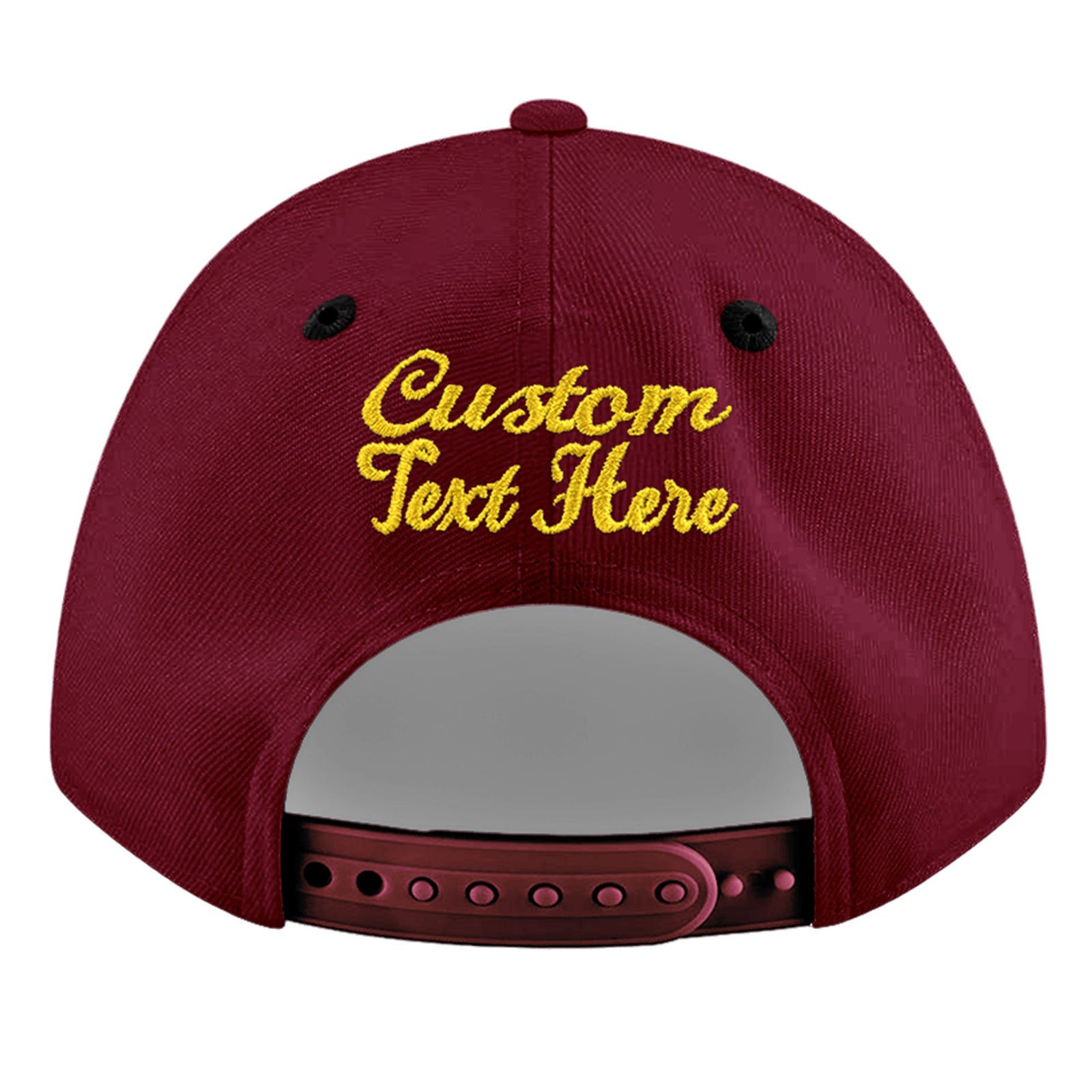 Custom Navy Orange 3D Puff Embroidery Flat Embroidery Casual Sport Baseball Cap