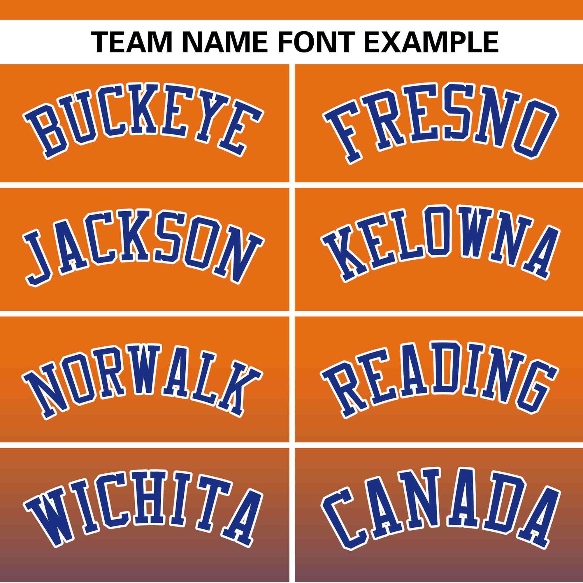 Custom Orange Royal-White Gradient Fashion Authentic Pullover Pinstripe Baseball Jersey