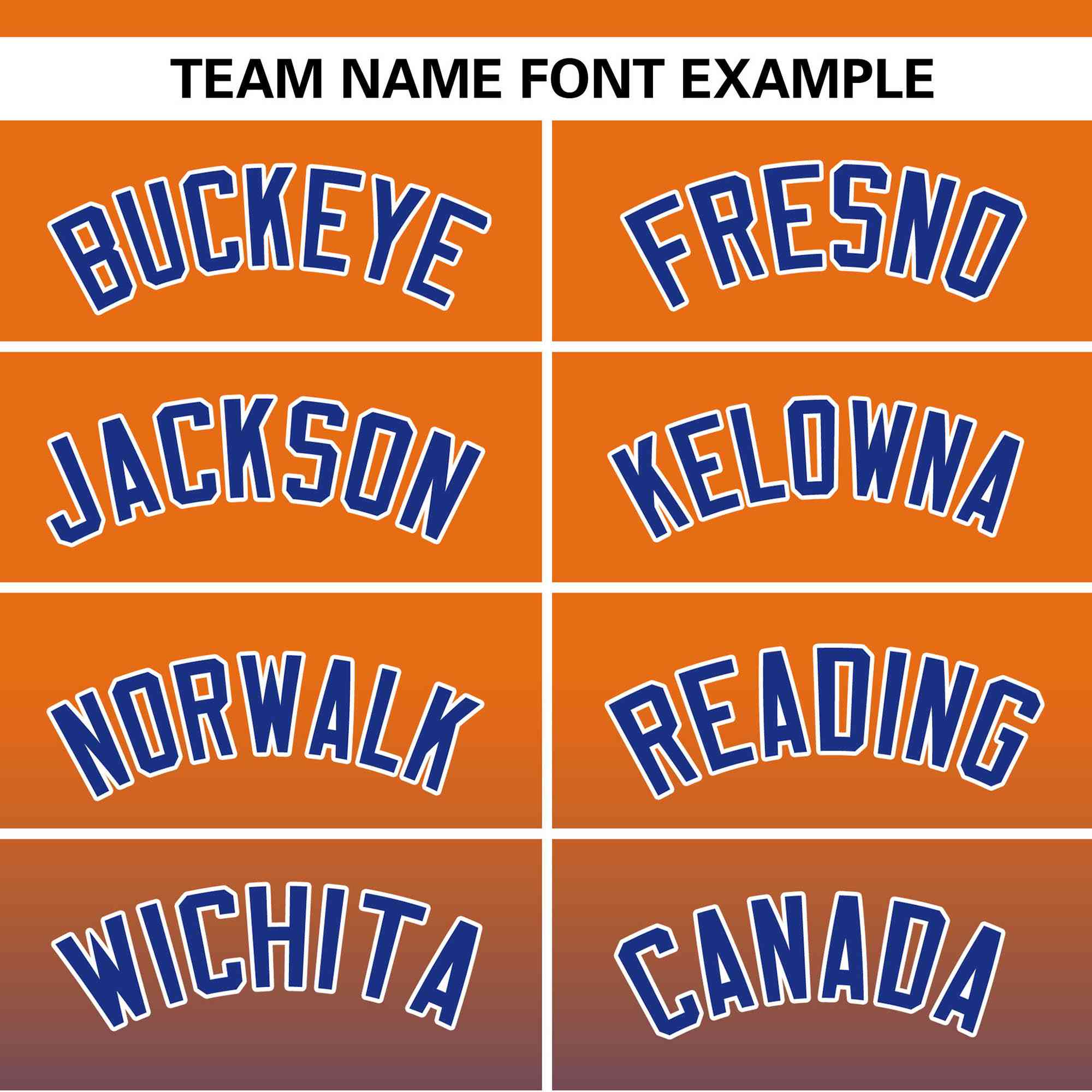 Custom Orange Royal-White Gradient Fashion Authentic Pullover Pinstripe Baseball Jersey