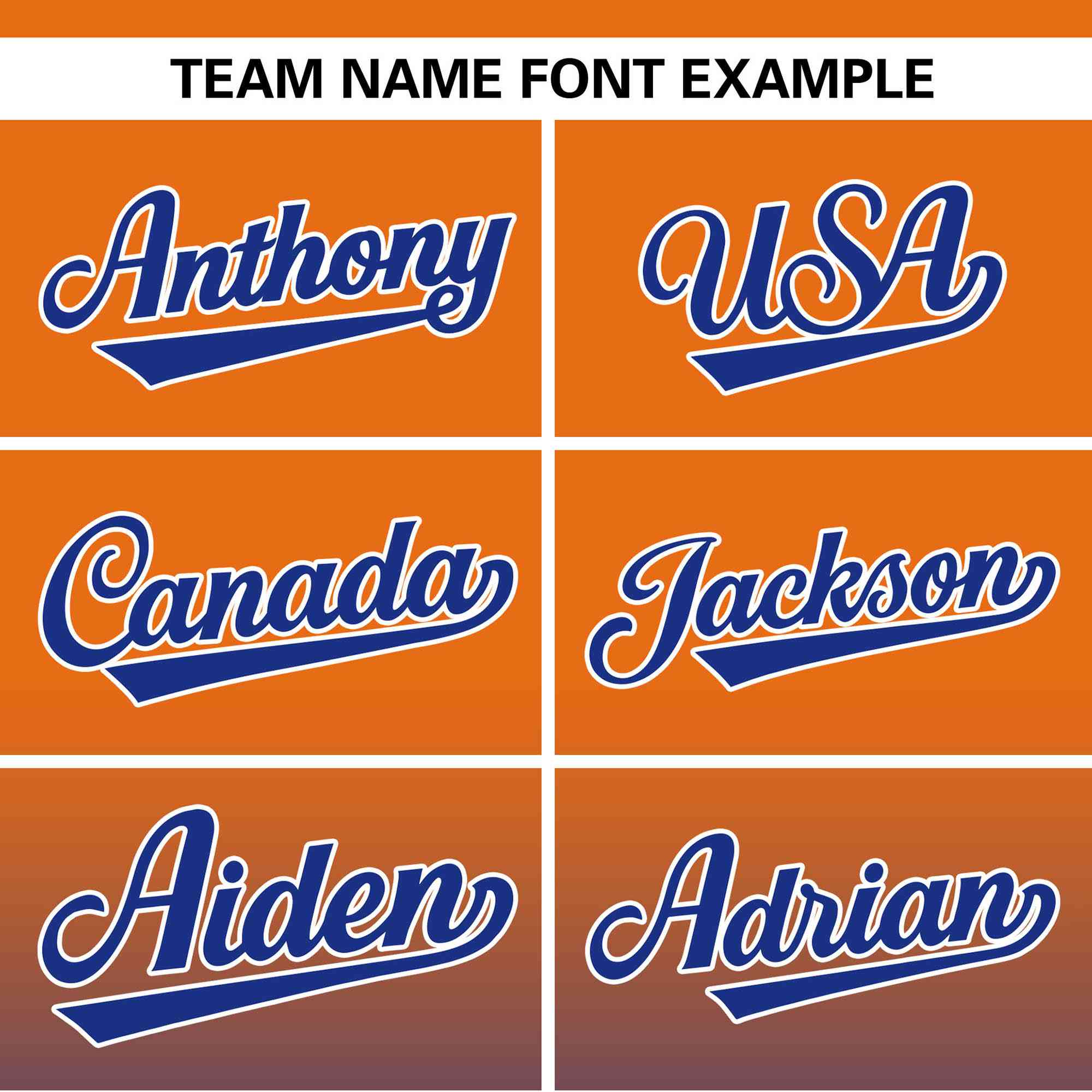 Custom Orange Royal-White Gradient Fashion Authentic Pullover Pinstripe Baseball Jersey