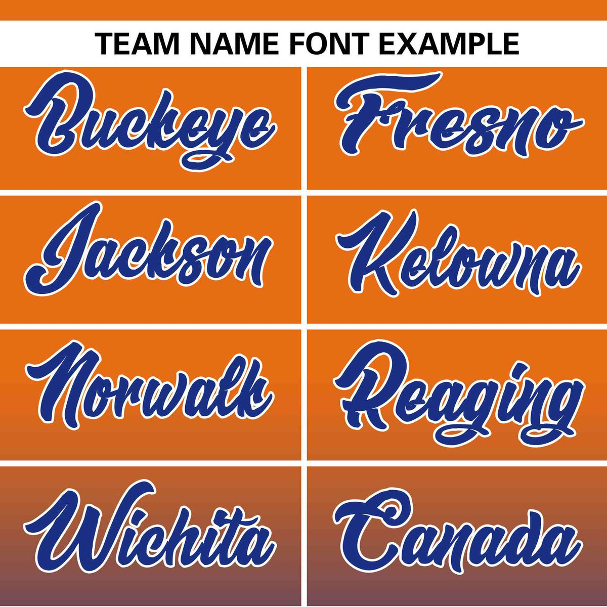 Custom Orange Royal-White Gradient Fashion Authentic Pullover Pinstripe Baseball Jersey