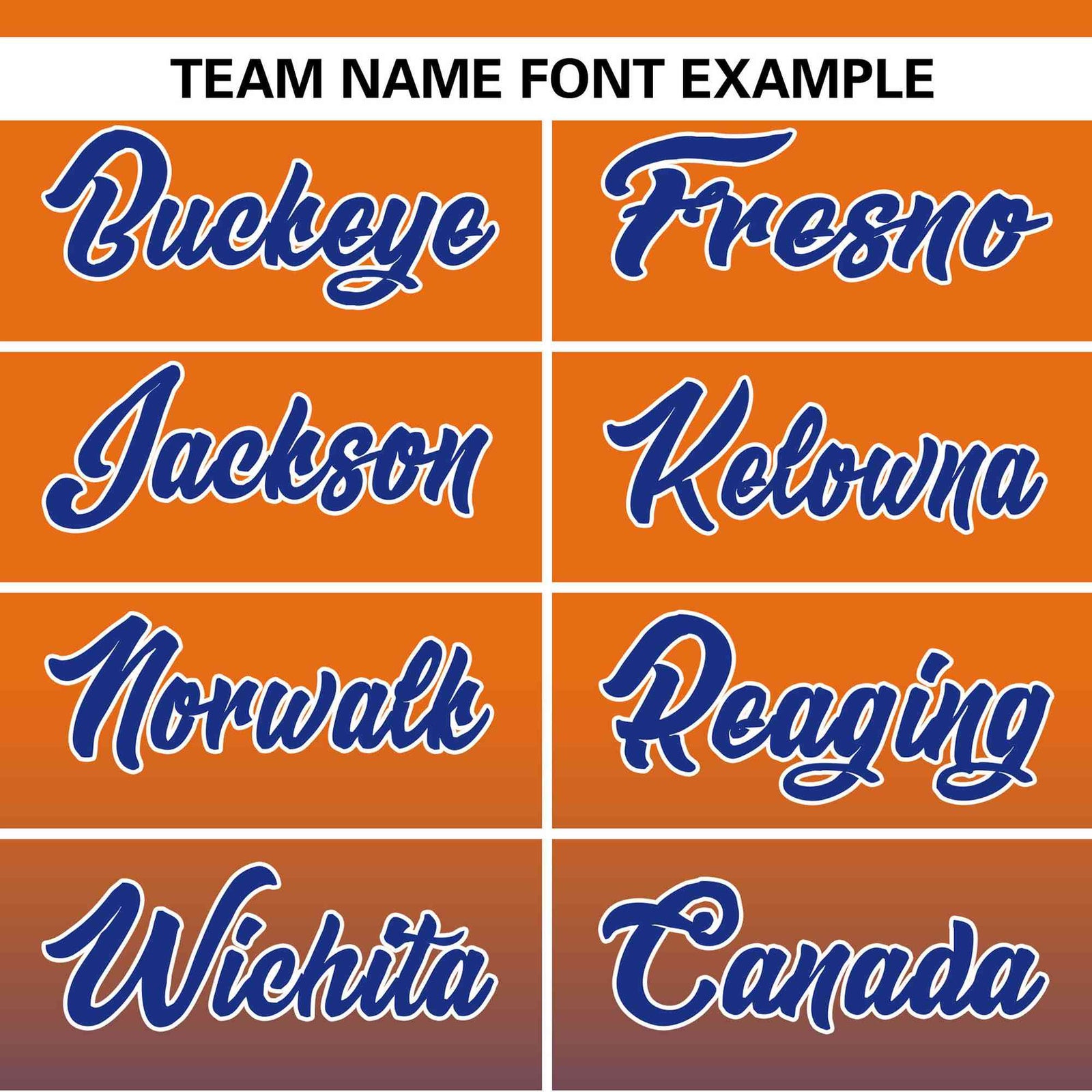 Custom Orange Royal-White Gradient Fashion Authentic Pullover Pinstripe Baseball Jersey