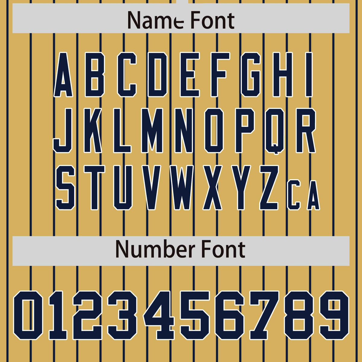 Custom Old Gold Navy Raglan Sleeves Varsity Full-Snap Pinstripe Letterman Baseball Jacket