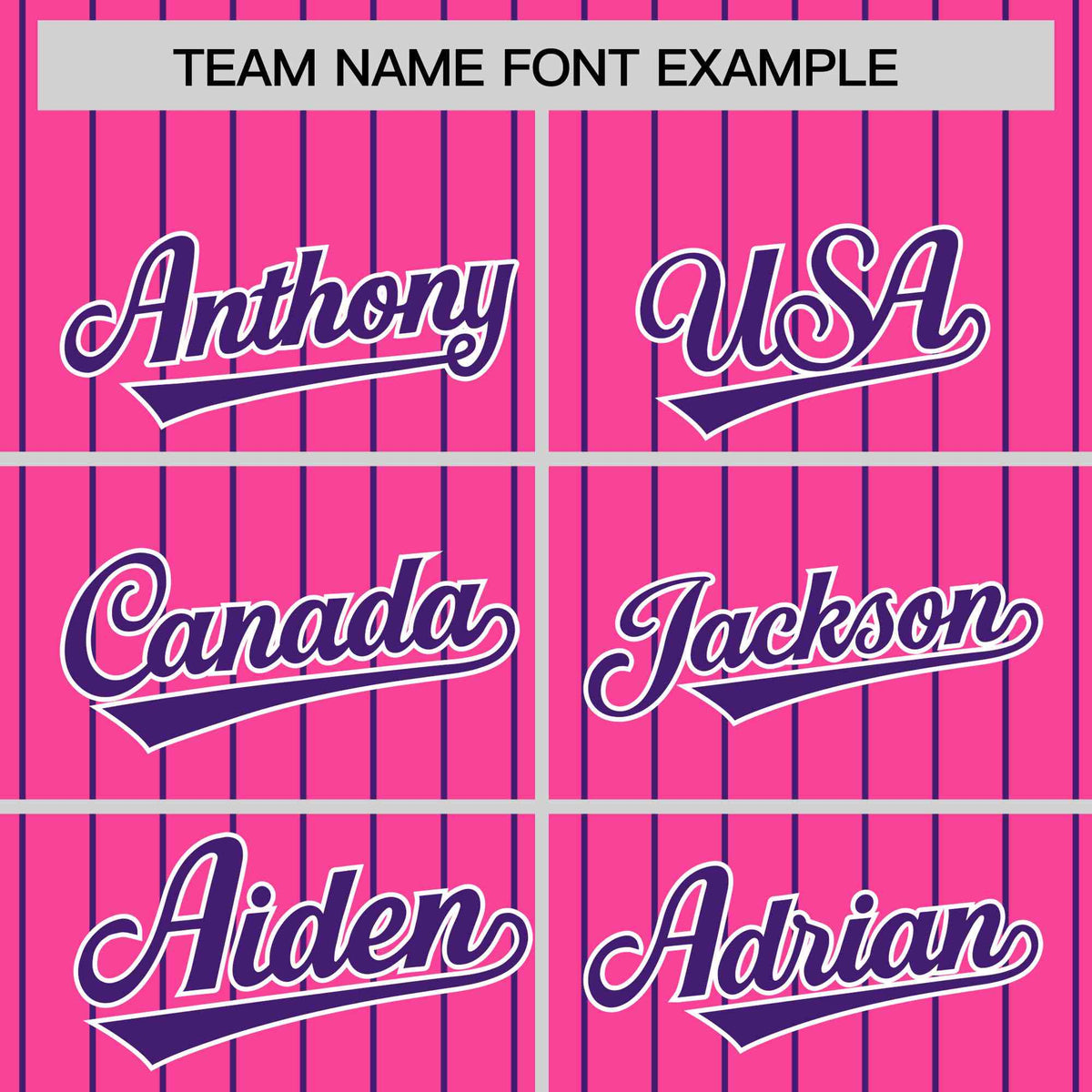 Custom Pink Purple Raglan Sleeves Varsity Full-Snap Pinstripe Letterman Baseball Jacket