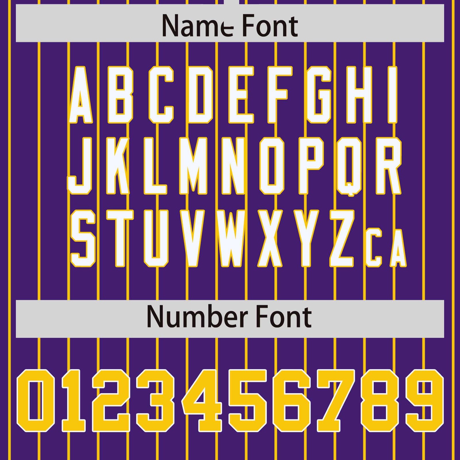 Custom Purple Gold Raglan Sleeves Varsity Full-Snap Pinstripe Letterman Baseball Jacket