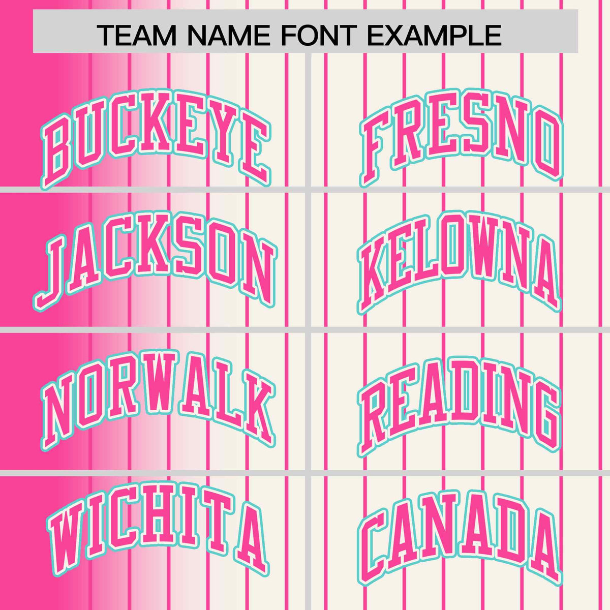 Custom Cream Pink Gradient Varsity Full-Snap Pinstripe Letterman Baseball Jacket