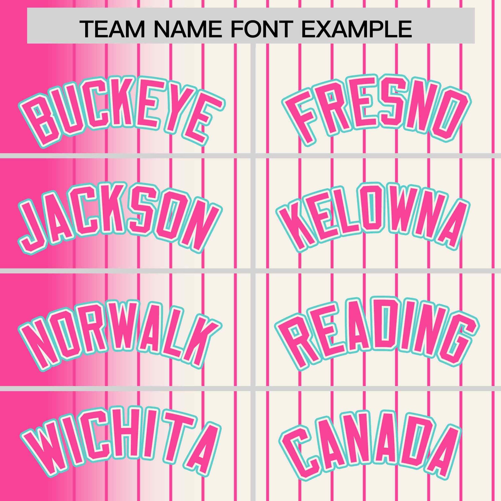 Custom Cream Pink Gradient Varsity Full-Snap Pinstripe Letterman Baseball Jacket