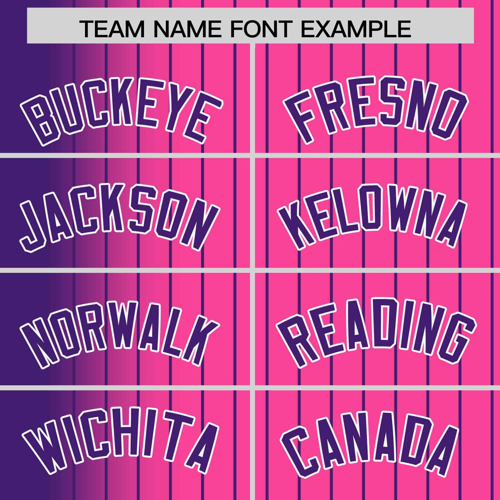 Custom Pink Purple Gradient Varsity Full-Snap Pinstripe Letterman Baseball Jacket