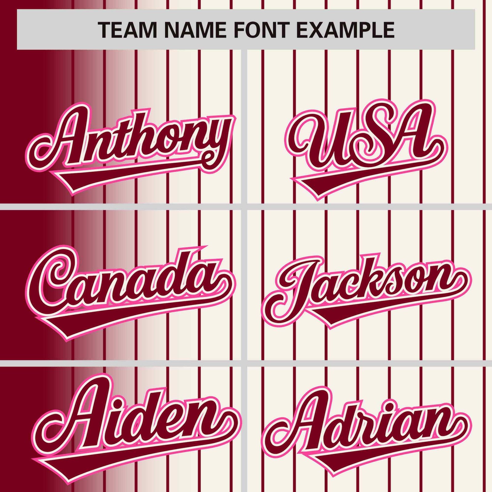 Custom Cream Crimson Gradient Varsity Full-Snap Pinstripe Letterman Baseball Jacket