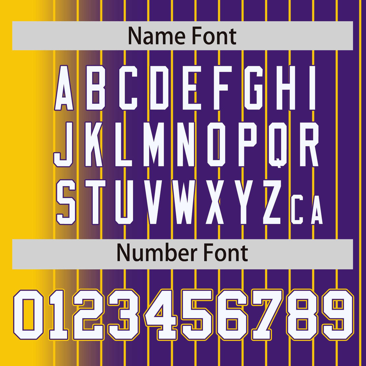 Custom Purple Gold Gradient Varsity Full-Snap Pinstripe Letterman Baseball Jacket