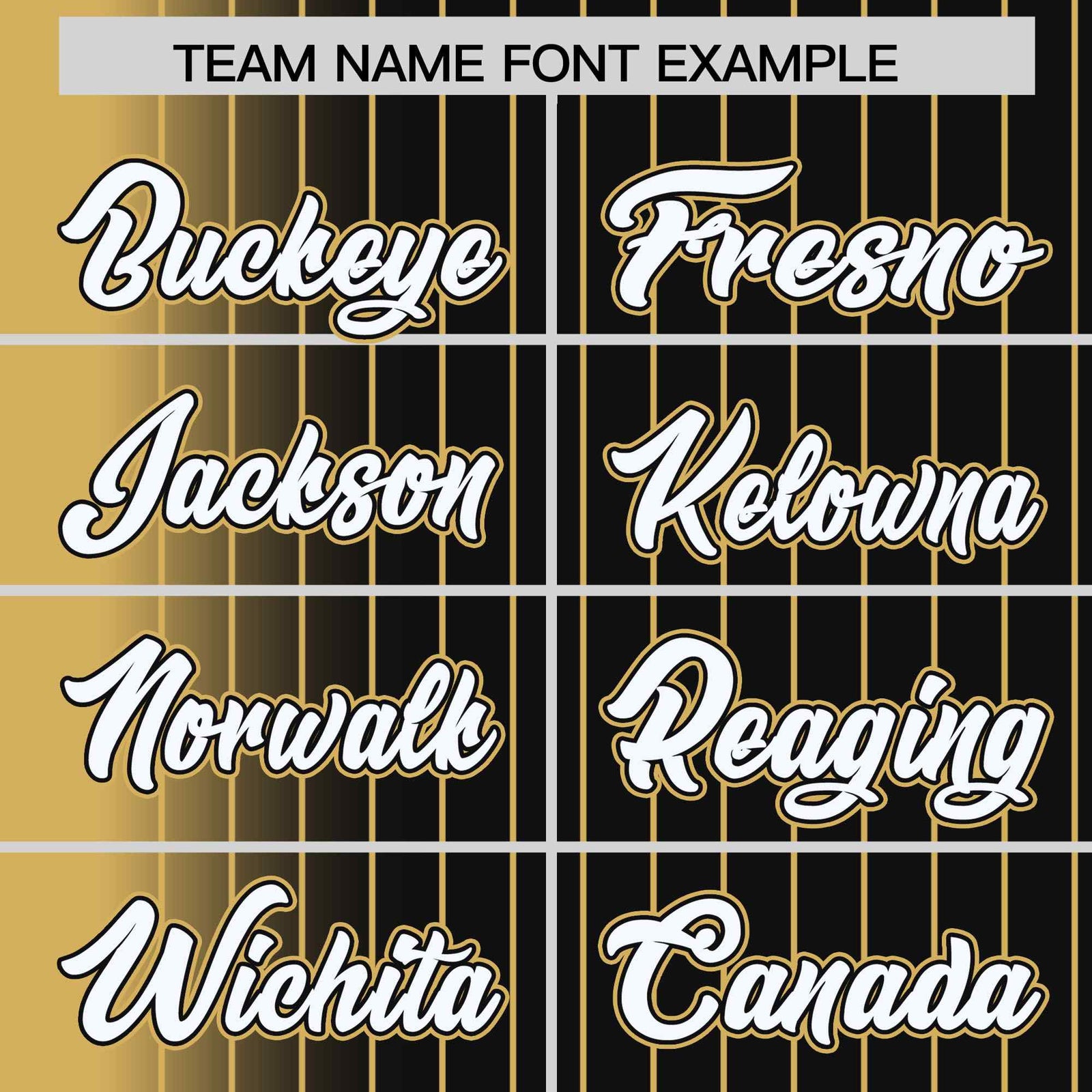 Custom Black Old Gold Gradient Varsity Full-Snap Pinstripe Letterman Baseball Jacket