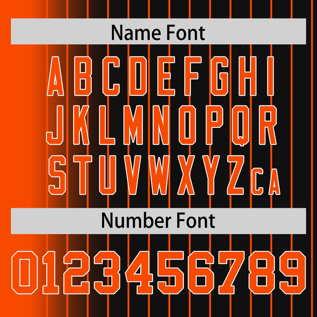 Custom Black Orange Gradient Varsity Full-Snap Pinstripe Letterman Baseball Jacket