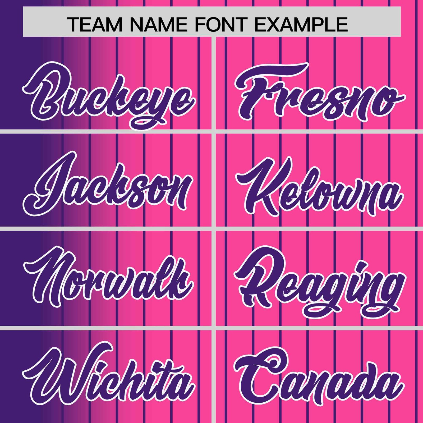 Custom Pink Purple Gradient Varsity Full-Snap Pinstripe Letterman Baseball Jacket