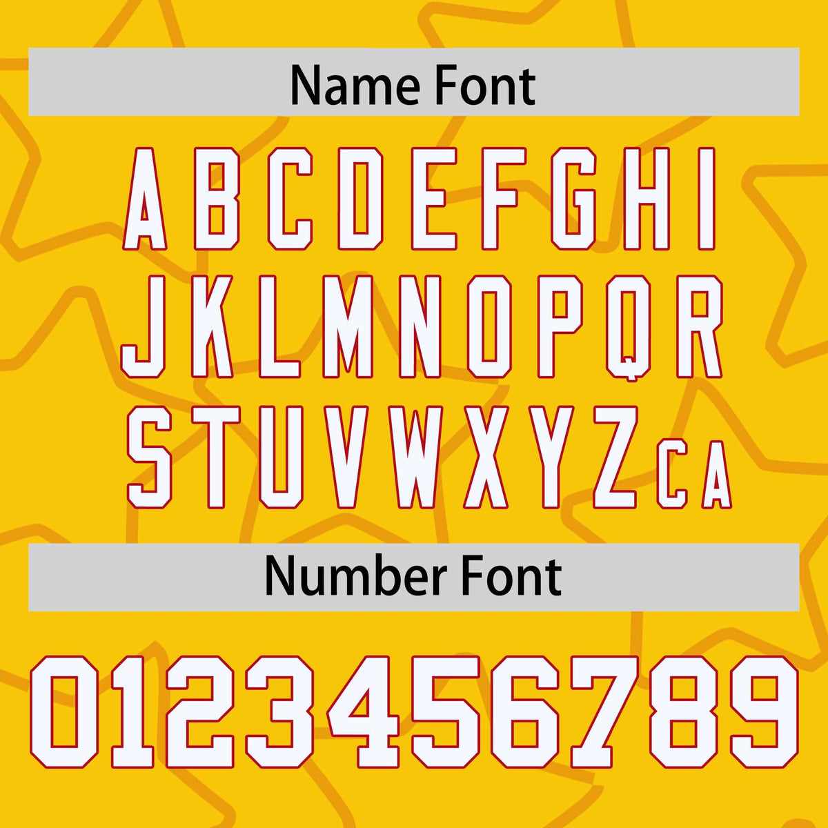 Custom Gold Red Varsity Full-Snap Star Pattern Letterman Baseball Jacket