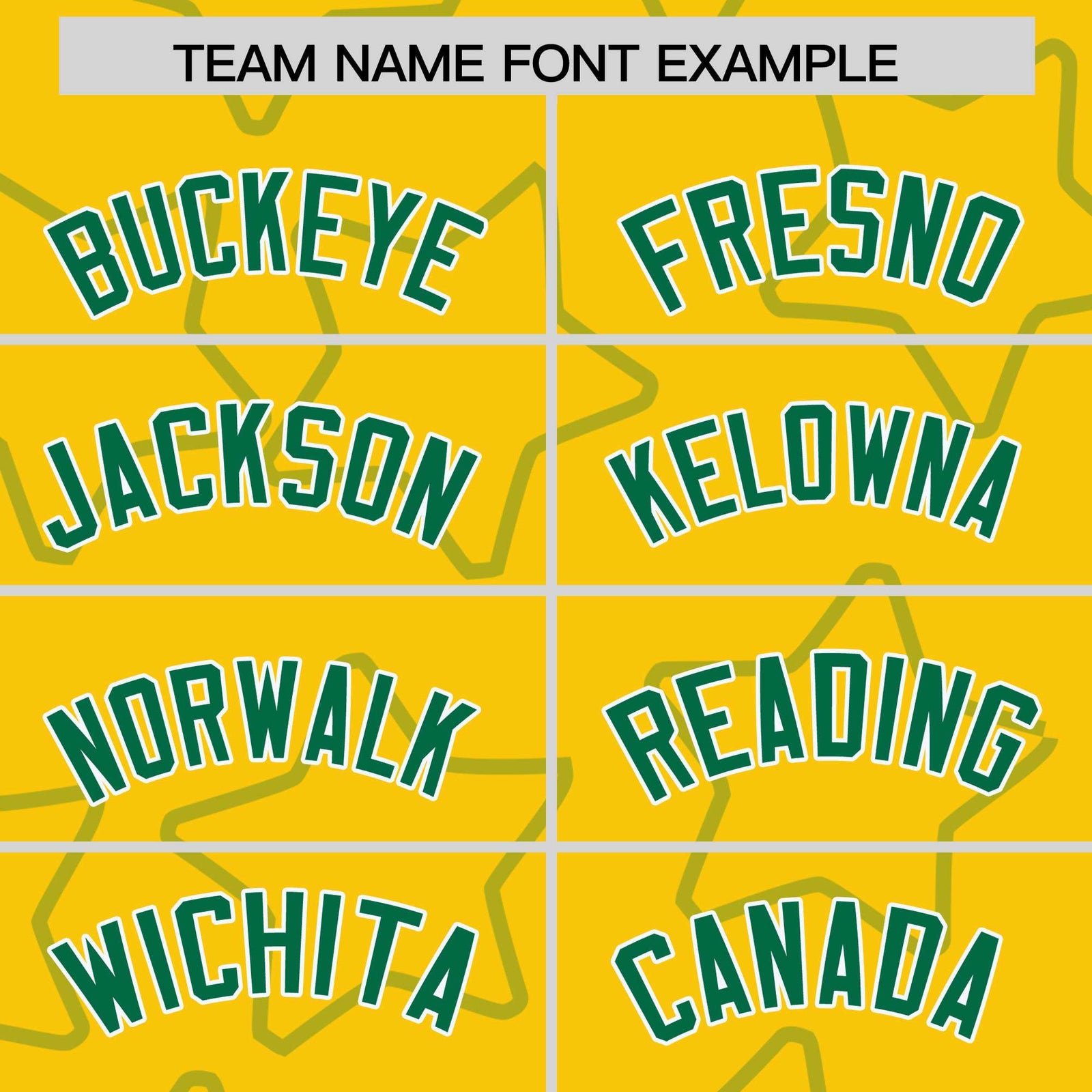 Custom Gold Kelly Green Varsity Full-Snap Star Pattern Letterman Baseball Jacket