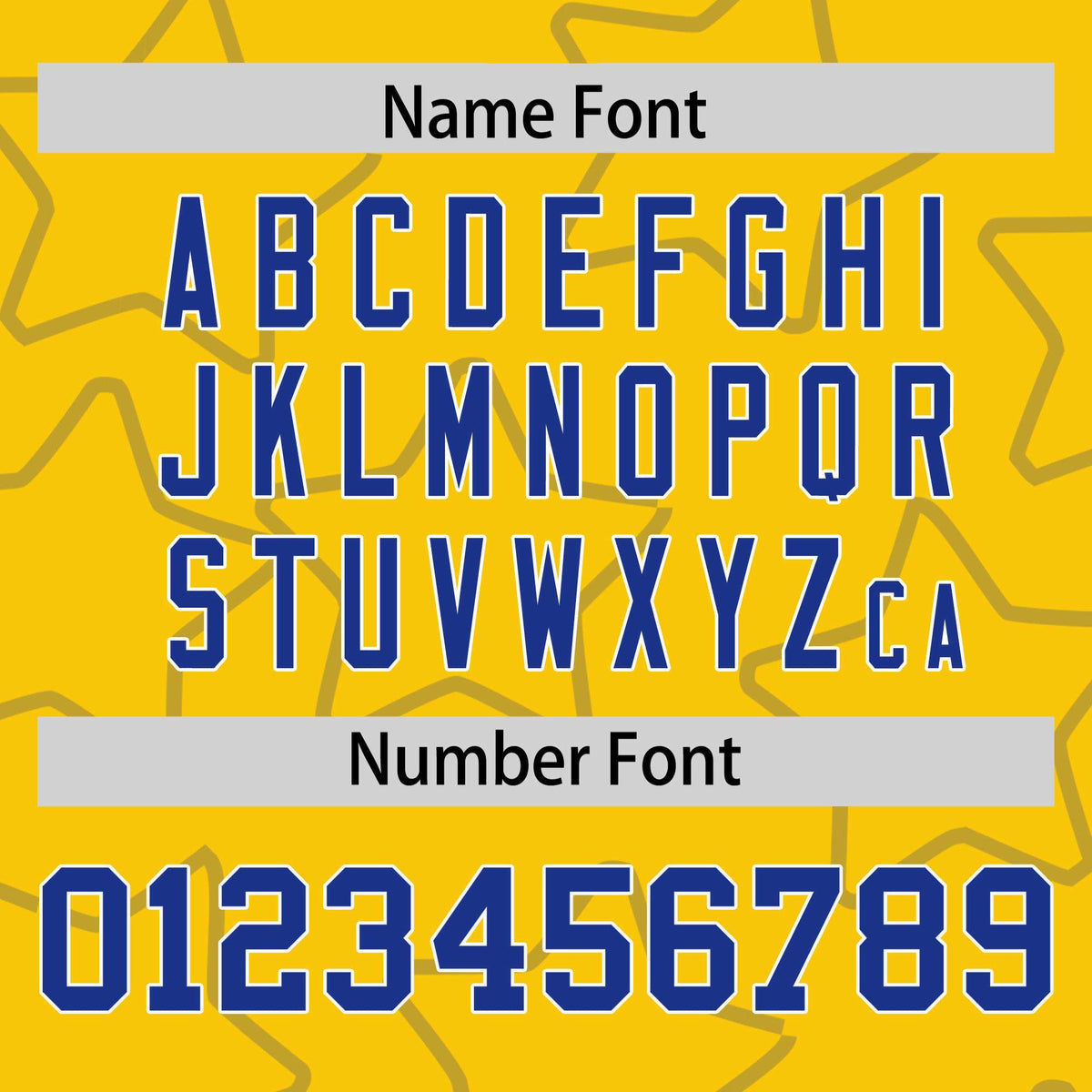 Custom Gold Royal Varsity Full-Snap Star Pattern Letterman Baseball Jacket