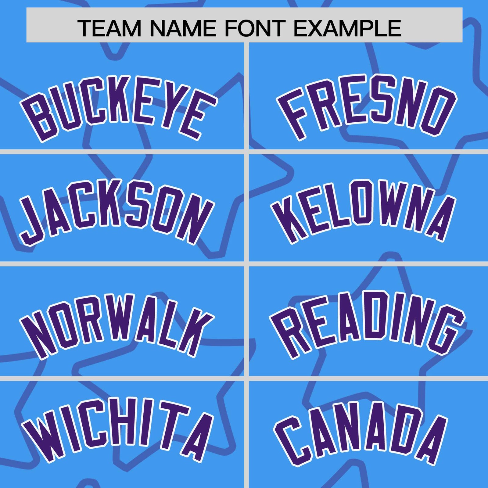 Custom Powder Blue Purple Varsity Full-Snap Star Pattern Letterman Baseball Jacket