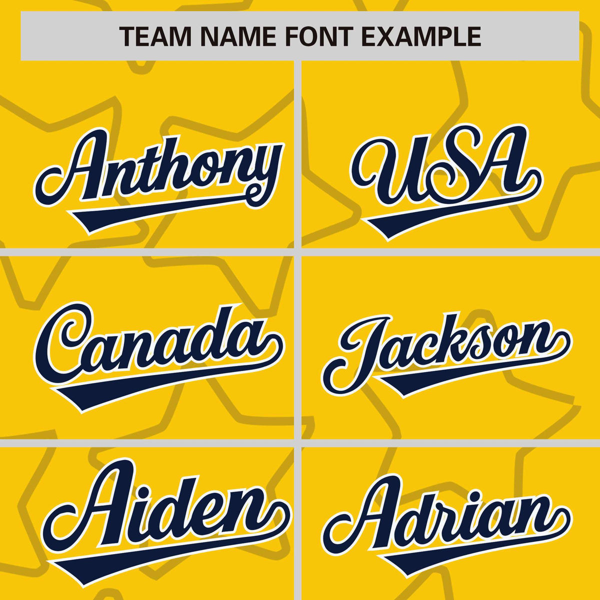 Custom Gold Navy Varsity Full-Snap Star Pattern Letterman Baseball Jacket