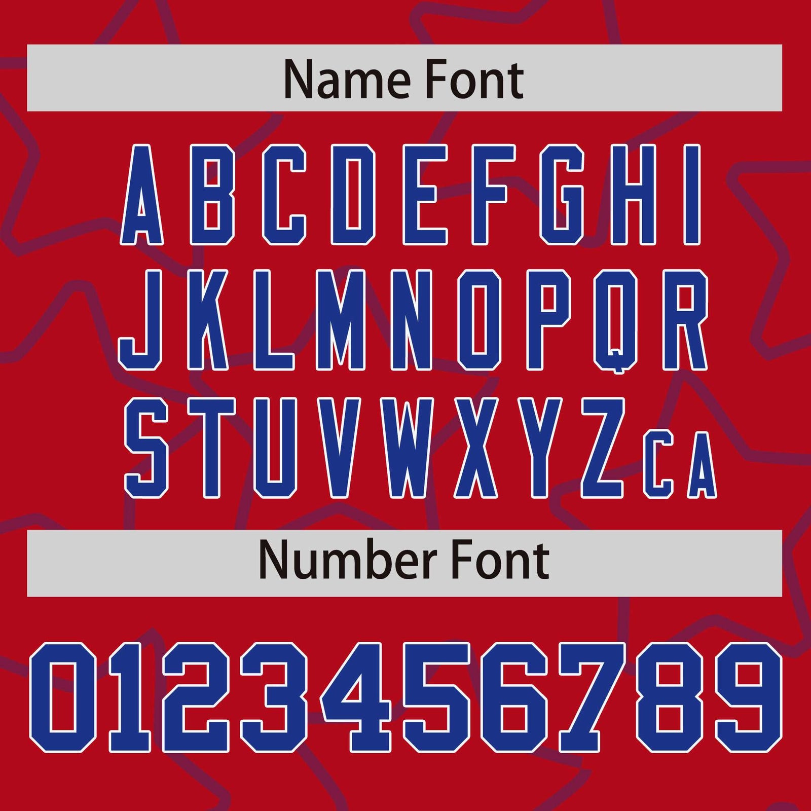 Custom Red Royal Varsity Full-Snap Star Pattern Letterman Baseball Jacket