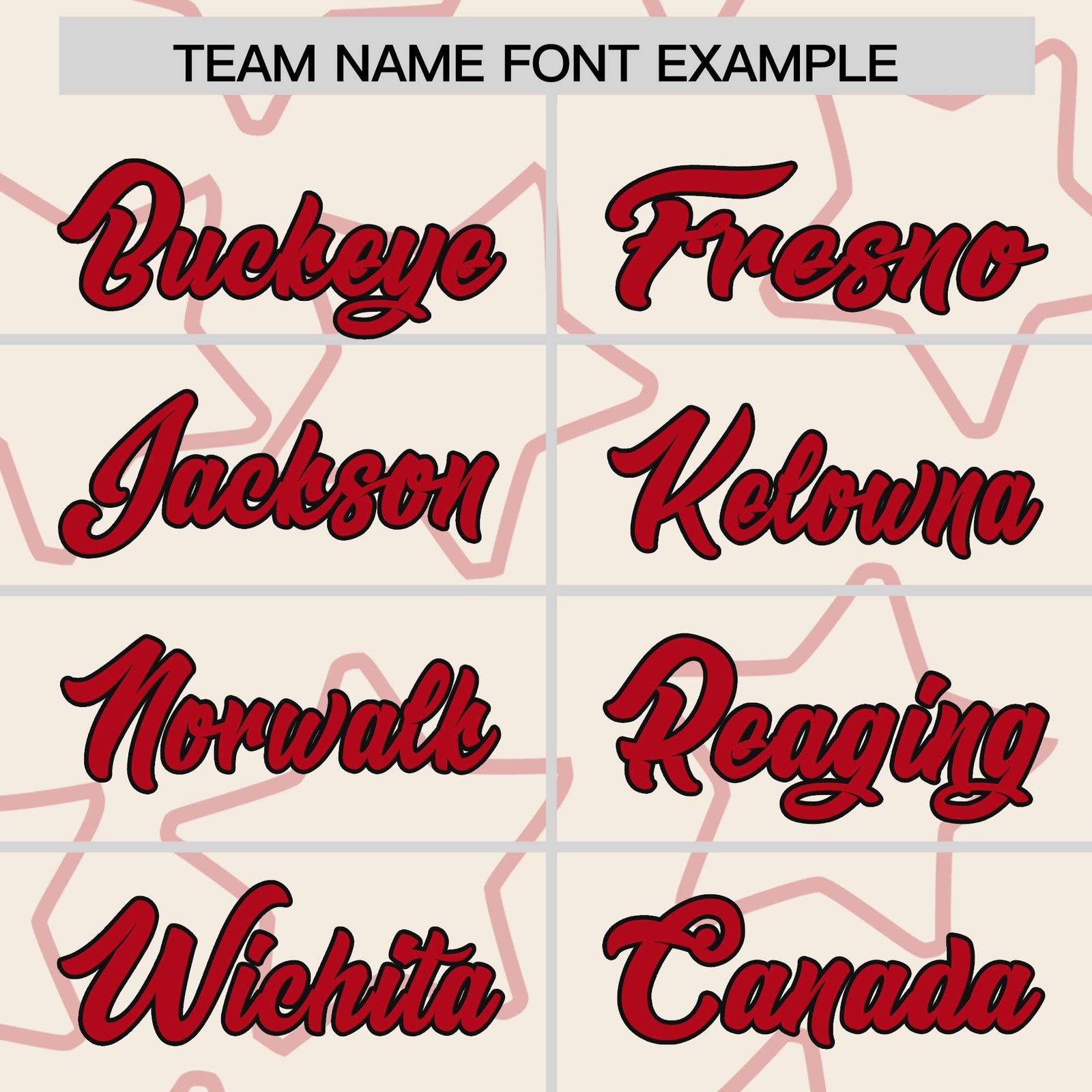 Custom Cream Red Varsity Full-Snap Star Pattern Letterman Baseball Jacket