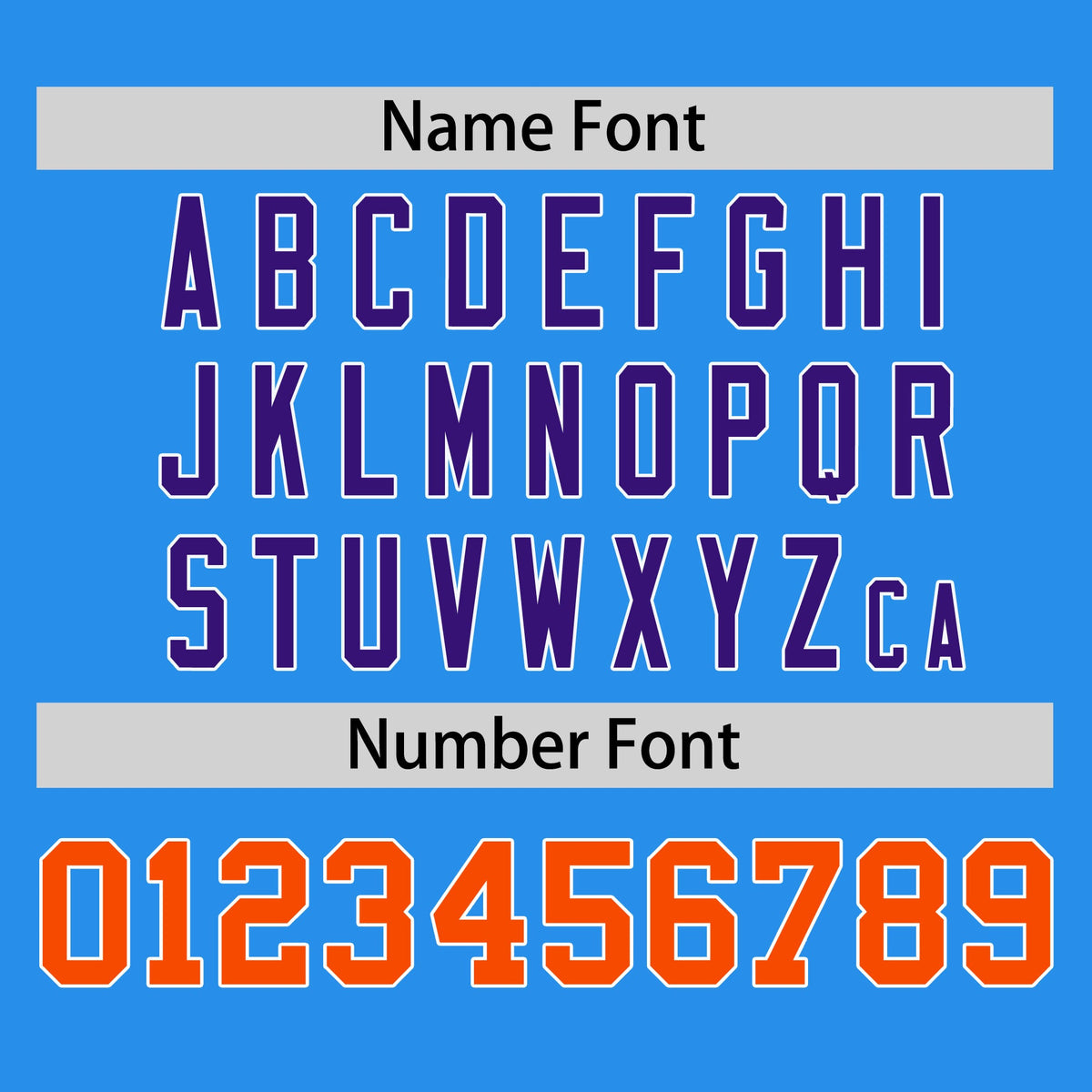 Custom Powder Blue Purple-Orange Varsity Full-Snap Authentic Raglan Sleeves Letterman Bomber Jacket