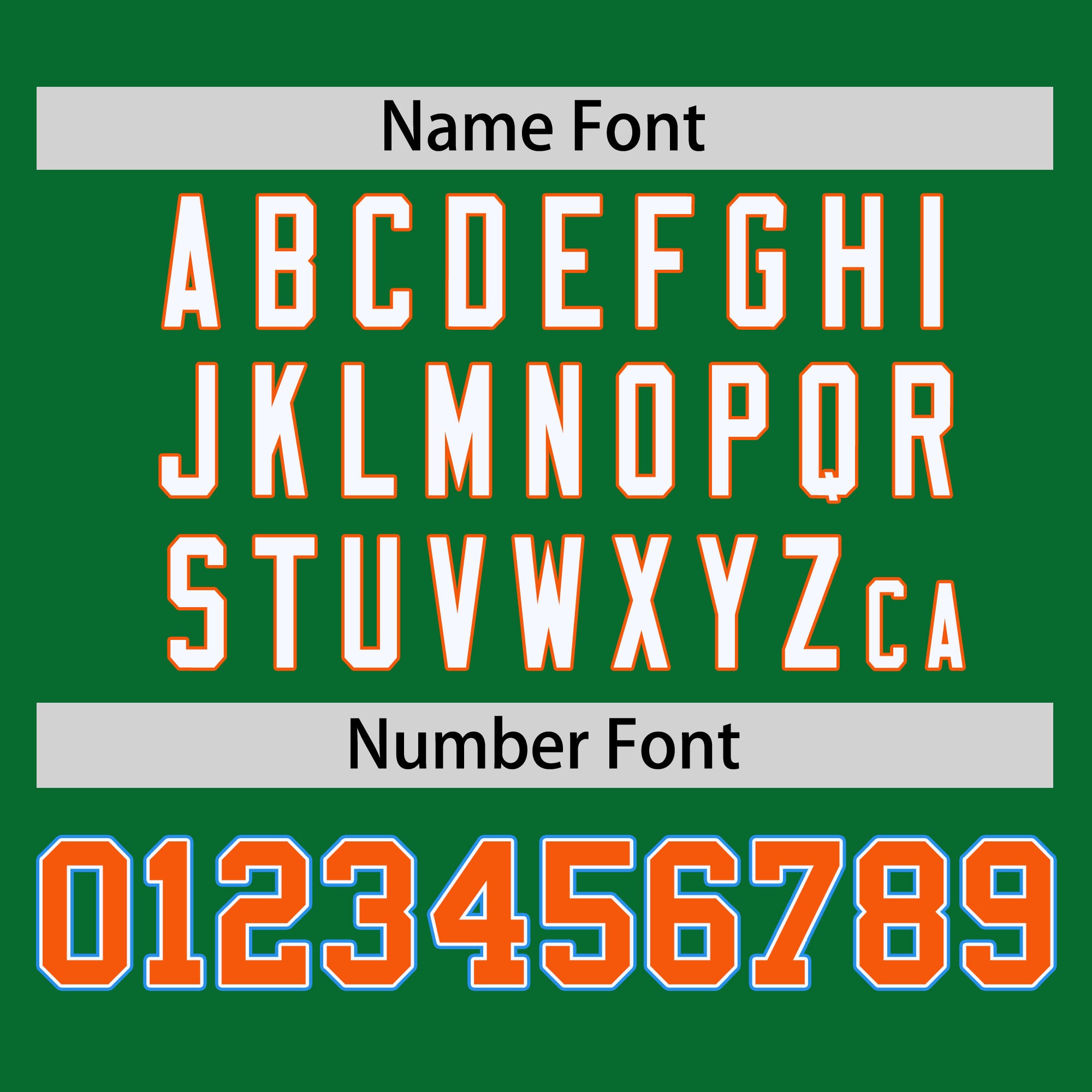 Custom Kelly Green Orange-Powder Blue Varsity Full-Snap Authentic Raglan Sleeves Letterman Bomber Jacket