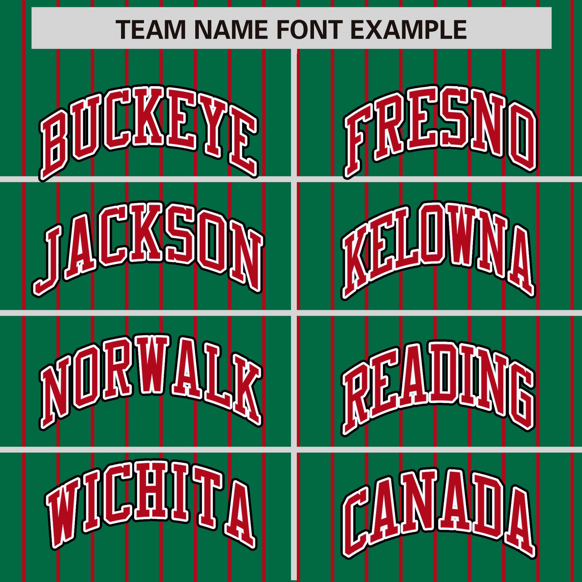 Custom Kelly Green Red Raglan Sleeves Varsity Full-Snap Pinstripe Letterman Baseball Jacket