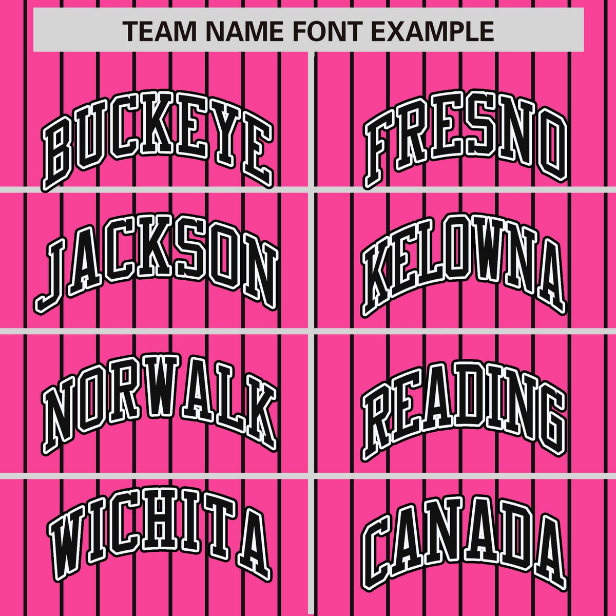 Custom Pink Black Raglan Sleeves Varsity Full-Snap Pinstripe Letterman Baseball Jacket