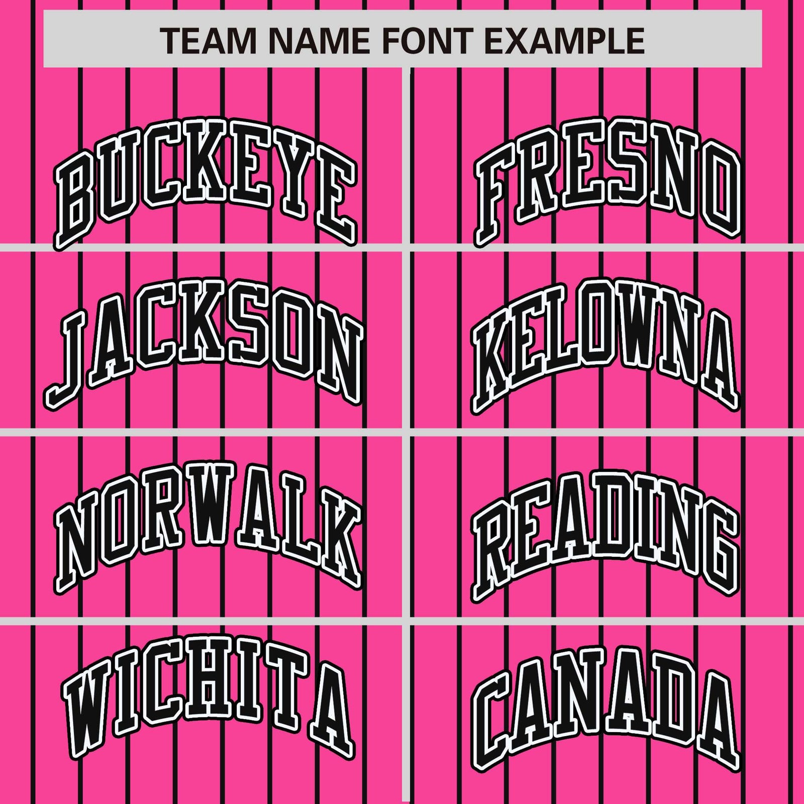 Custom Pink Black Raglan Sleeves Varsity Full-Snap Pinstripe Letterman Baseball Jacket