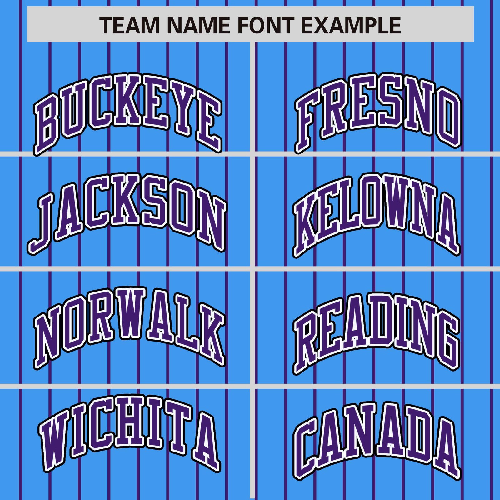 Custom Powder Blue Purple Raglan Sleeves Varsity Full-Snap Pinstripe Letterman Baseball Jacket