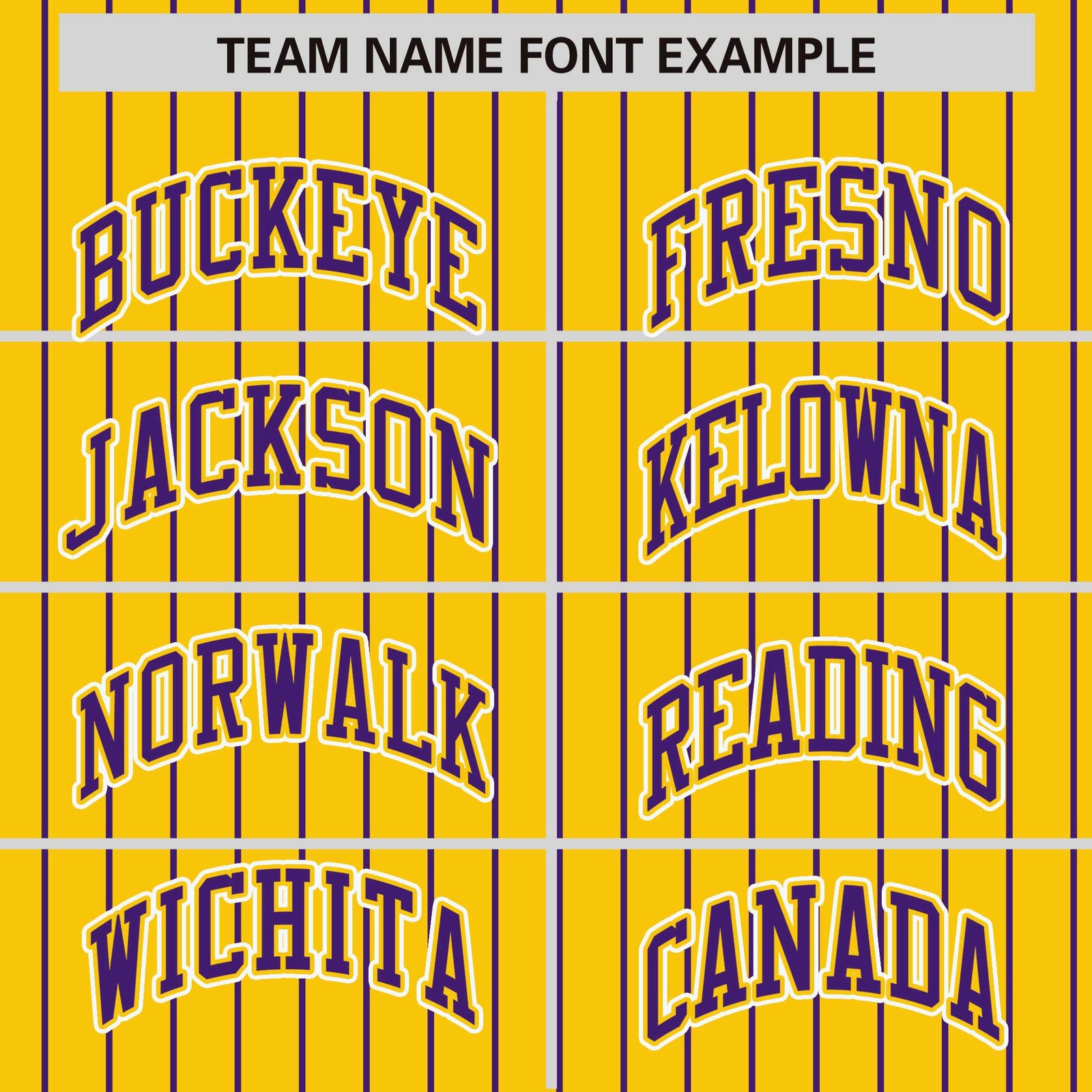 Custom Gold Purple Raglan Sleeves Varsity Full-Snap Pinstripe Letterman Baseball Jacket