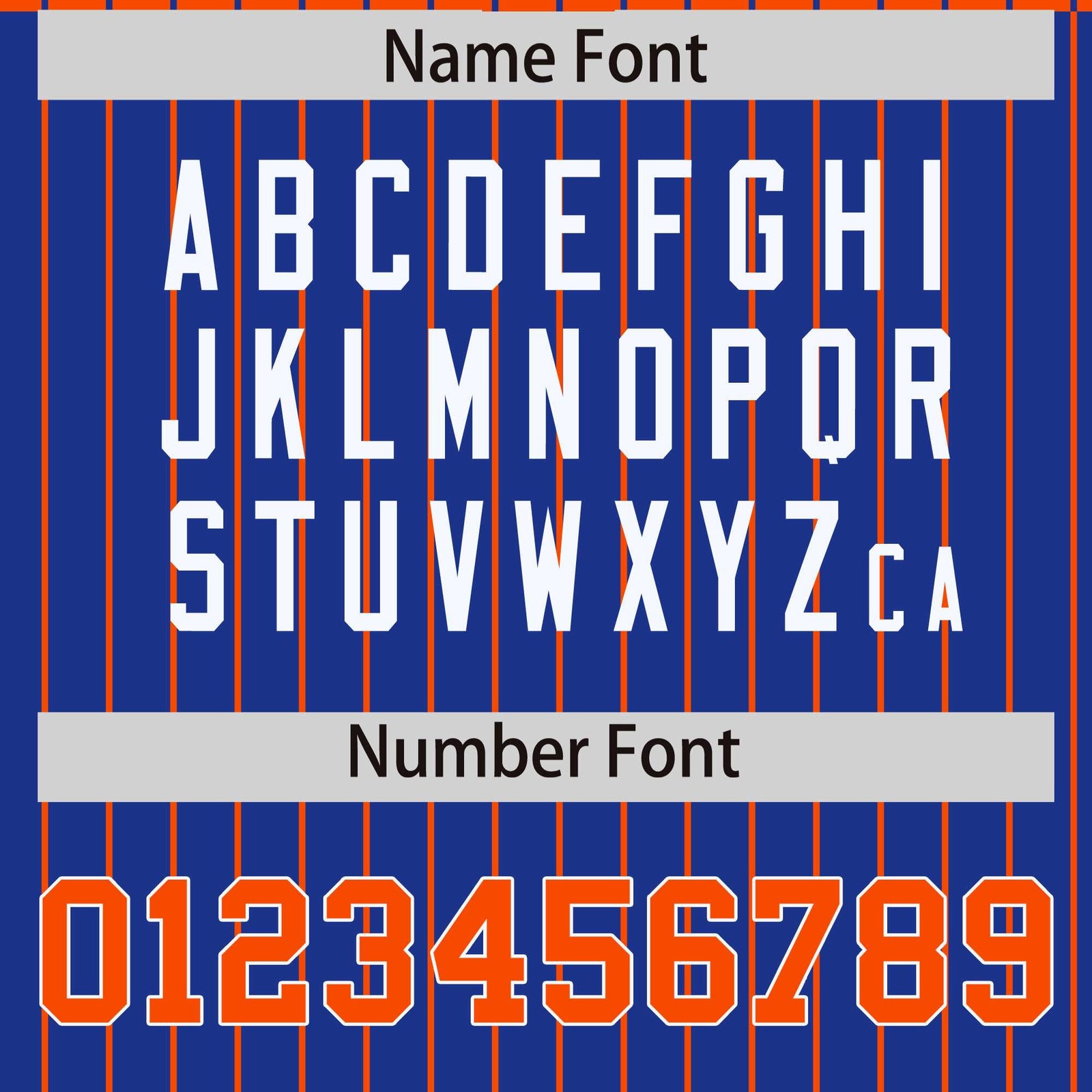 Custom Orange Royal Raglan Sleeves Varsity Full-Snap Pinstripe Letterman Baseball Jacket