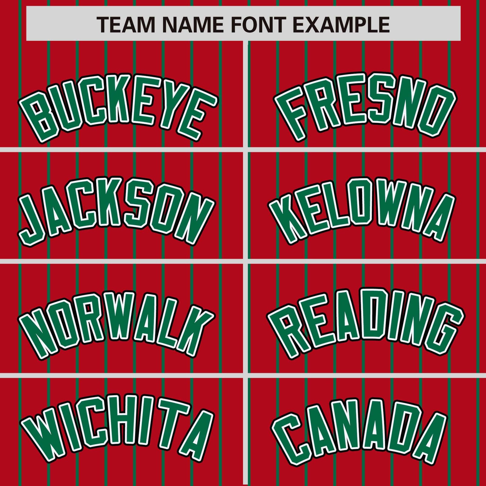 Custom Red Kelly Green Raglan Sleeves Varsity Full-Snap Pinstripe Letterman Baseball Jacket