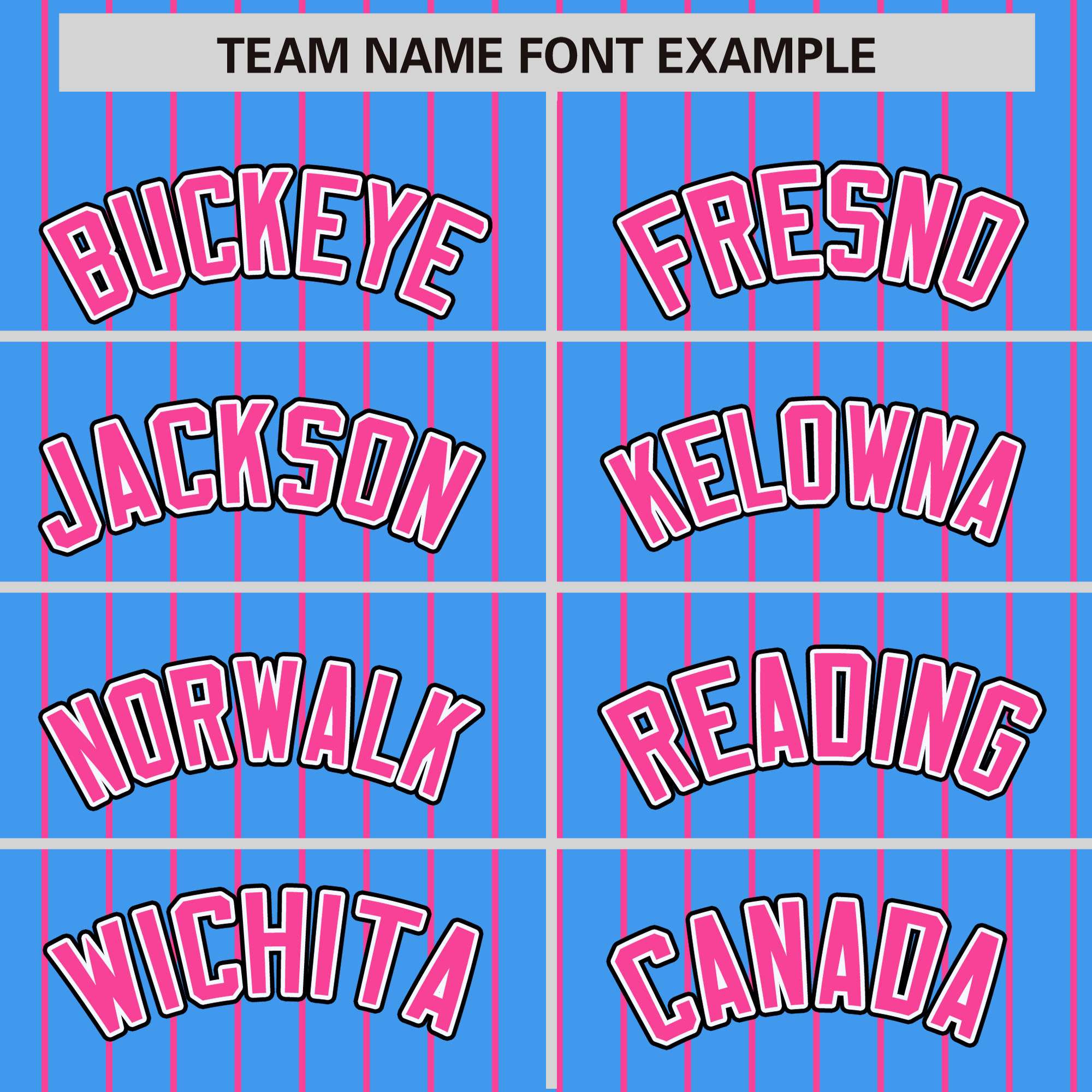 Custom Powder Blue Pink Raglan Sleeves Varsity Full-Snap Pinstripe Letterman Baseball Jacket