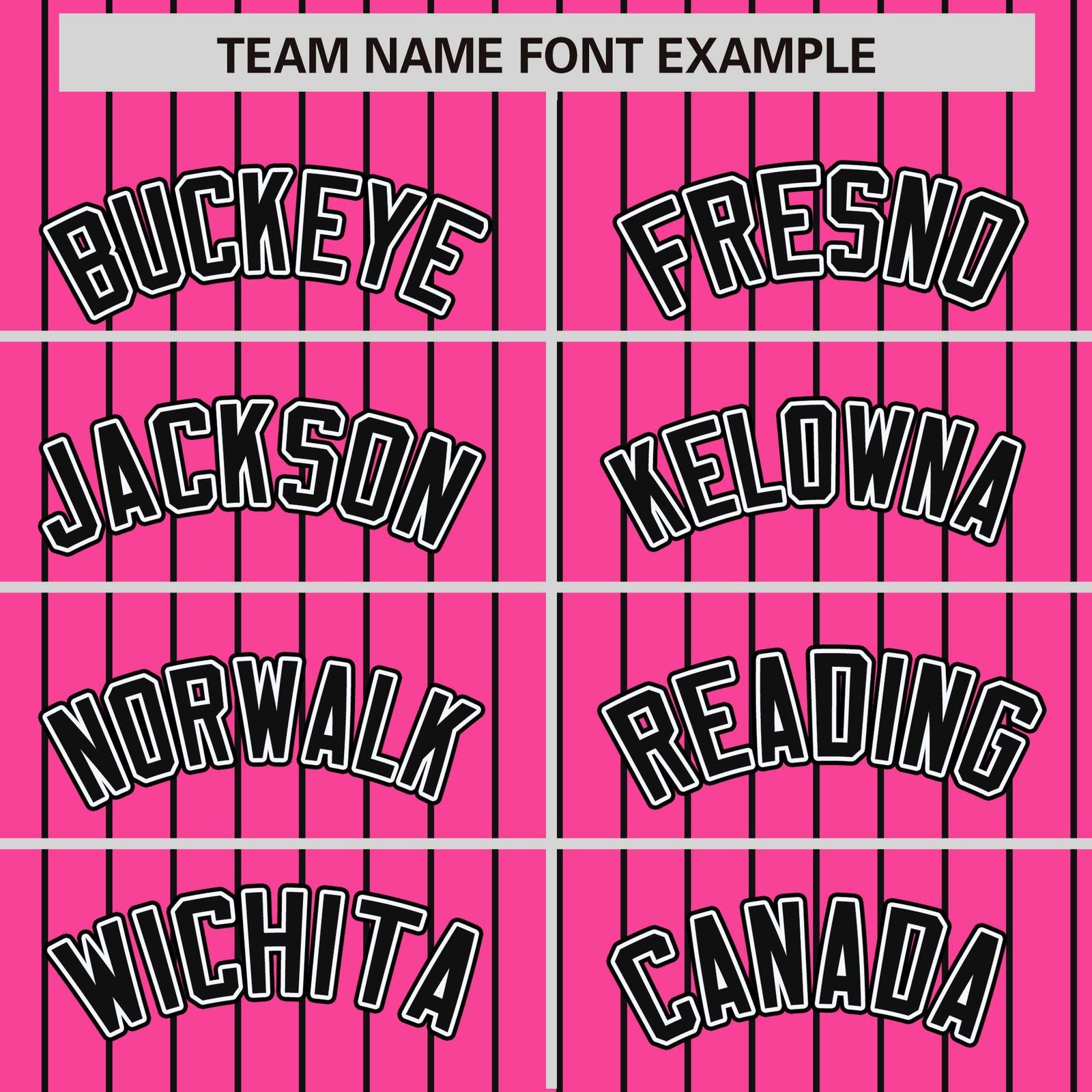 Custom Pink Black Raglan Sleeves Varsity Full-Snap Pinstripe Letterman Baseball Jacket