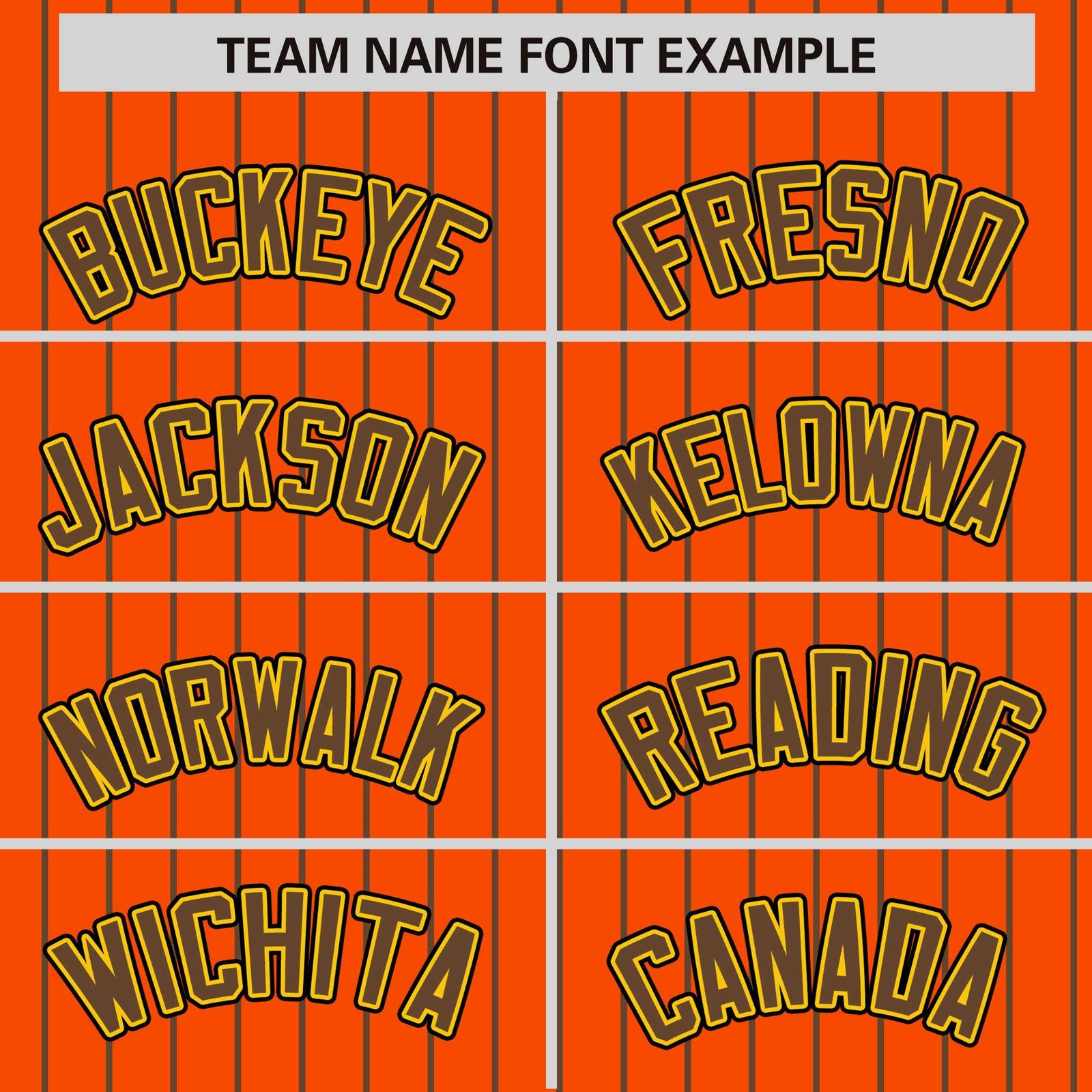 Custom Orange Light Brown Raglan Sleeves Varsity Full-Snap Pinstripe Letterman Baseball Jacket