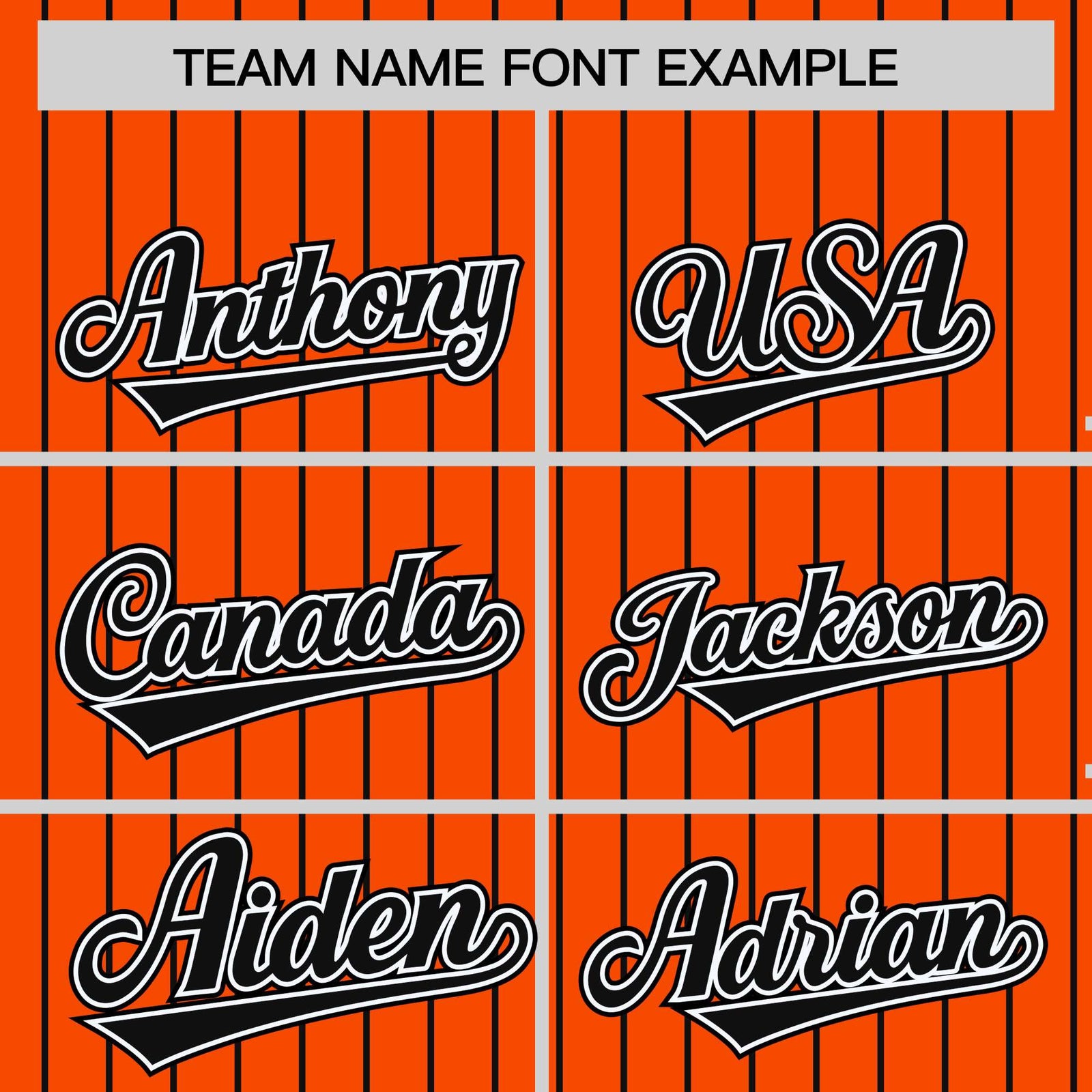 Custom Orange Black Raglan Sleeves Varsity Full-Snap Pinstripe Letterman Baseball Jacket