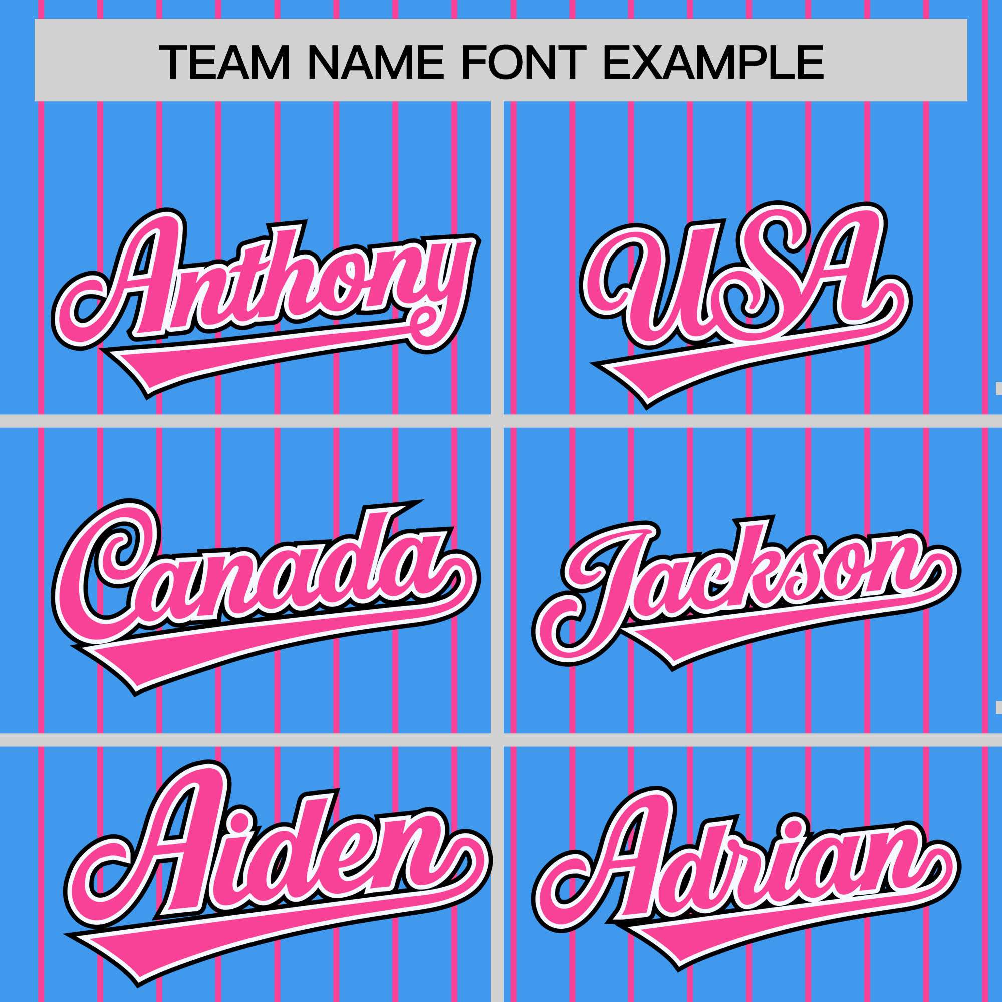Custom Powder Blue Pink Raglan Sleeves Varsity Full-Snap Pinstripe Letterman Baseball Jacket
