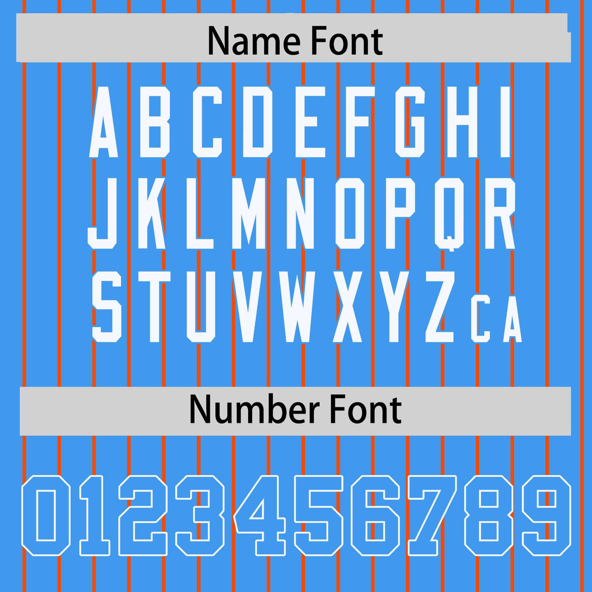 Custom Powder Blue Orange Raglan Sleeves Varsity Full-Snap Pinstripe Letterman Baseball Jacket