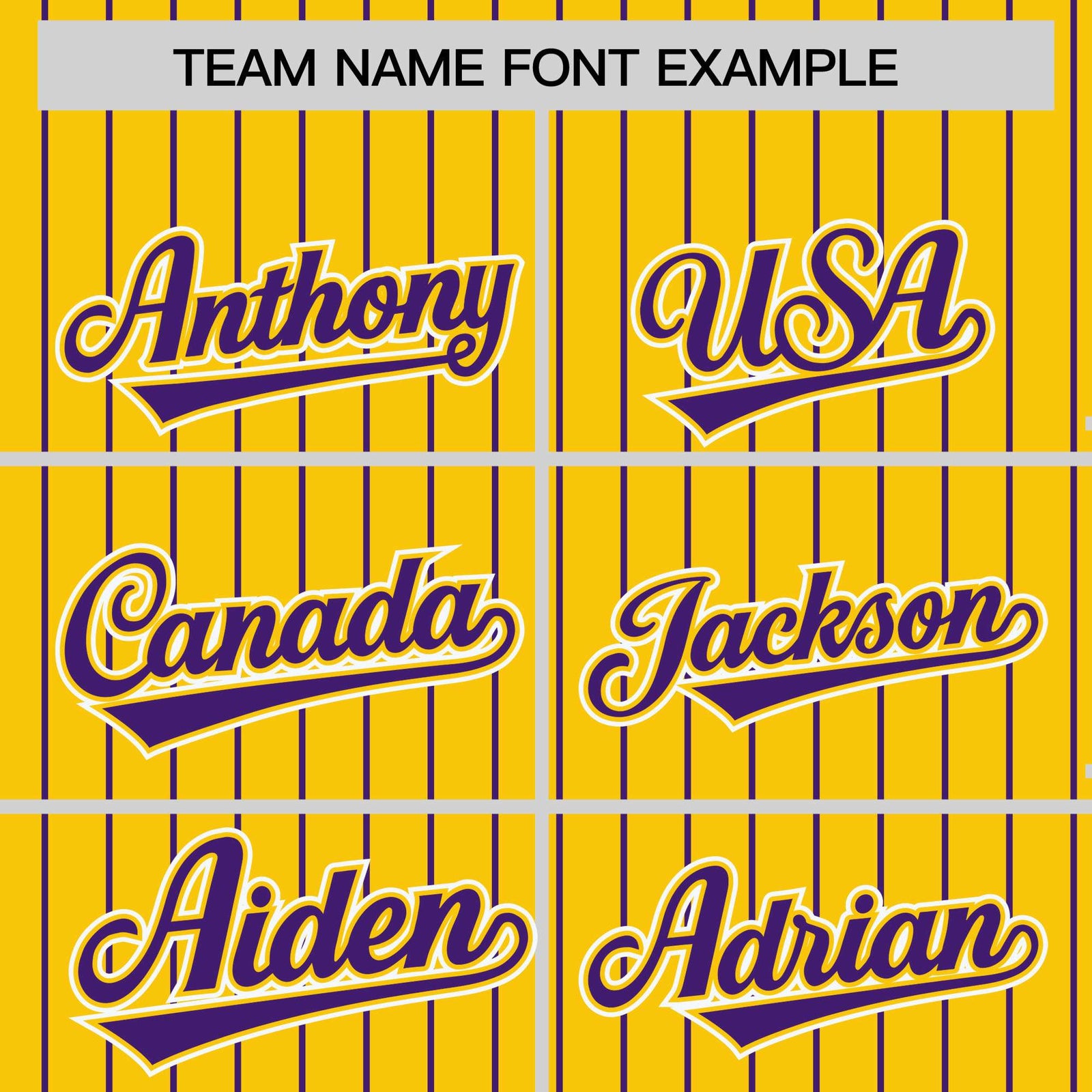 Custom Gold Purple Raglan Sleeves Varsity Full-Snap Pinstripe Letterman Baseball Jacket