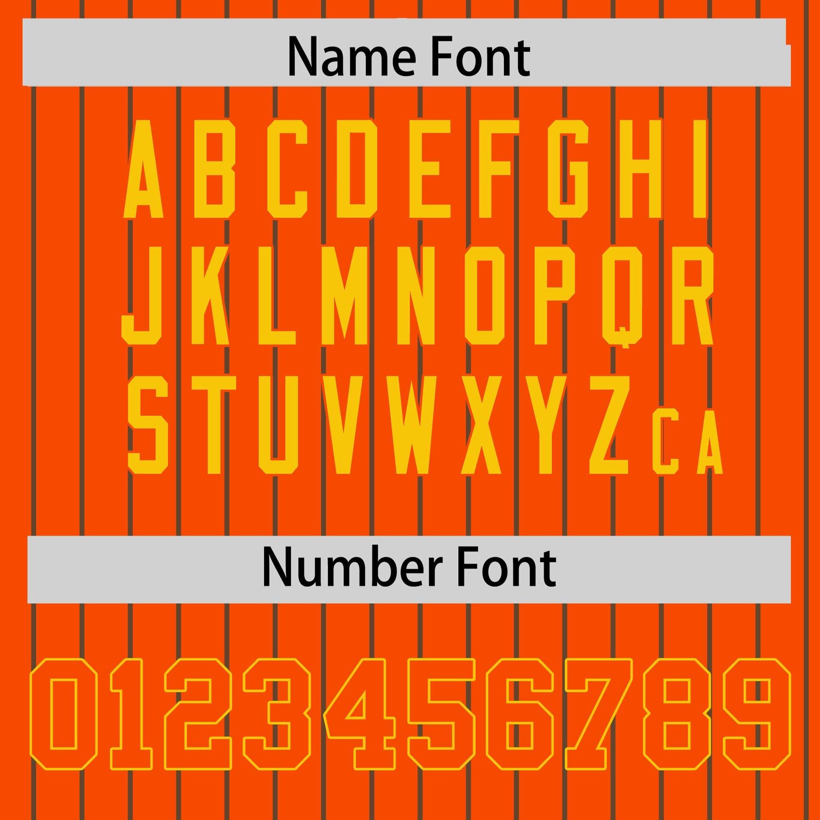 Custom Orange Light Brown Raglan Sleeves Varsity Full-Snap Pinstripe Letterman Baseball Jacket