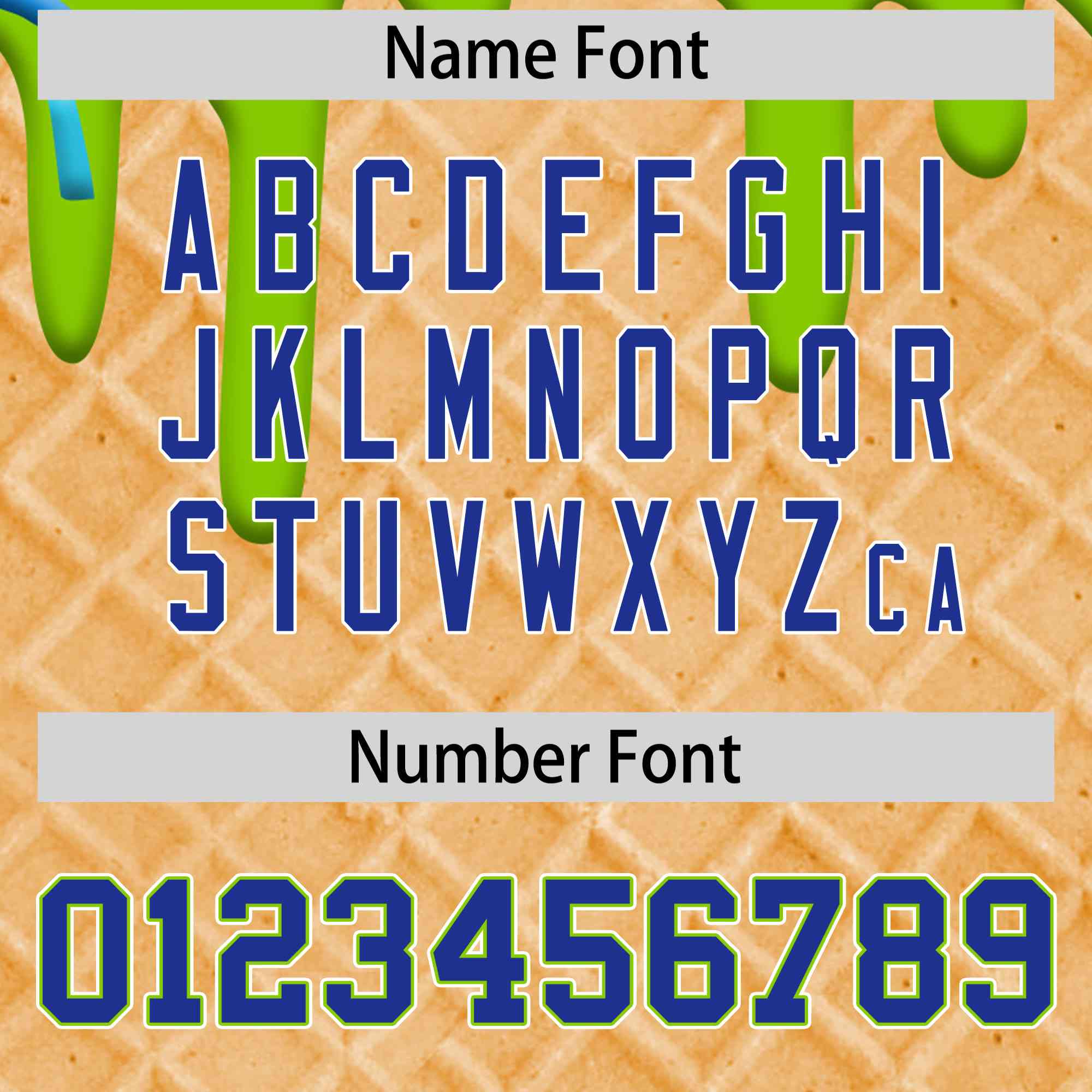 Custom Neon Green Ice Cream Cone Graffiti Pattern Full-Snap Varsity Letterman Jackets