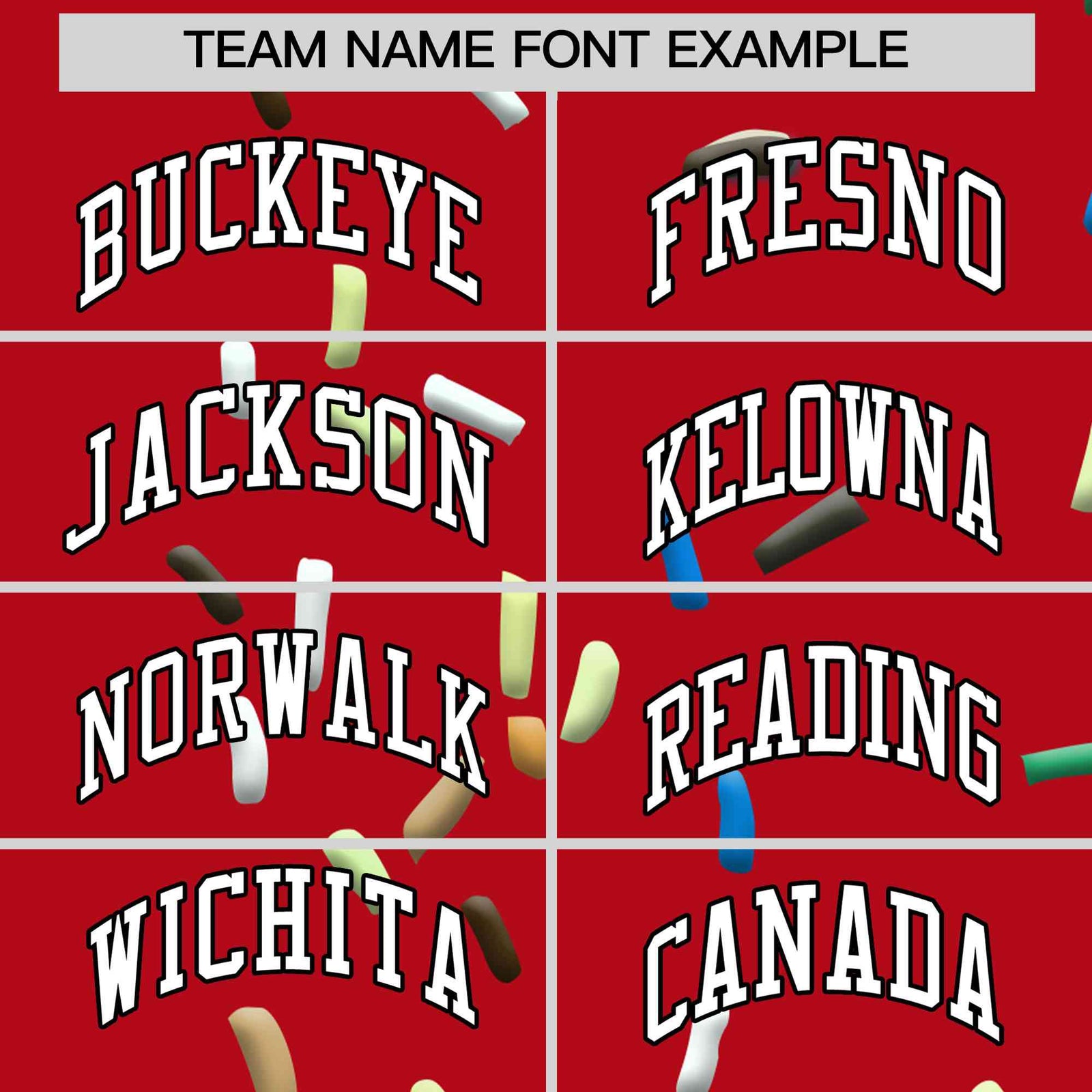 Custom Red Ice Cream Cone Graffiti Pattern Full-Snap Varsity Letterman Jackets