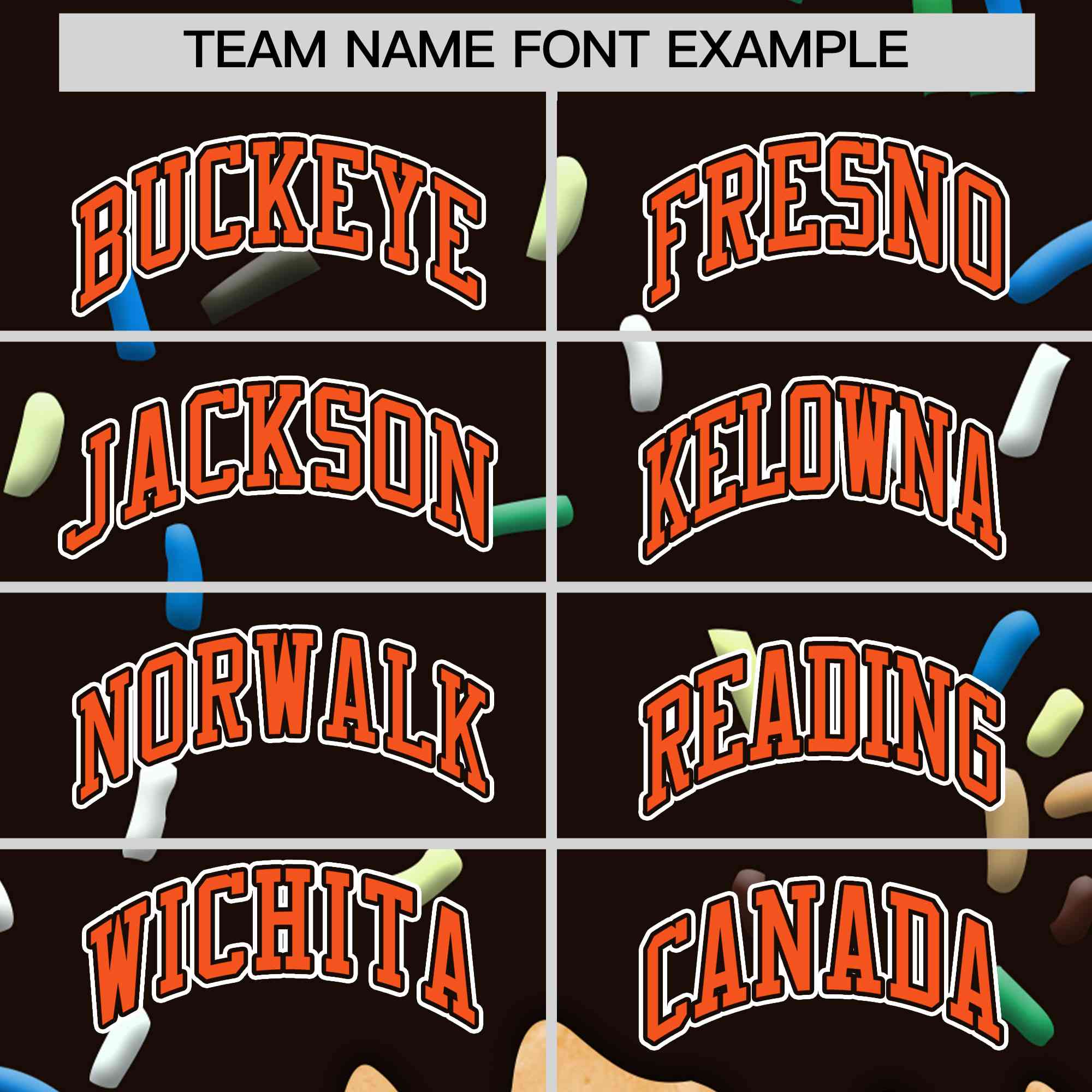 Custom Brown Ice Cream Cone Graffiti Pattern Full-Snap Varsity Letterman Jackets