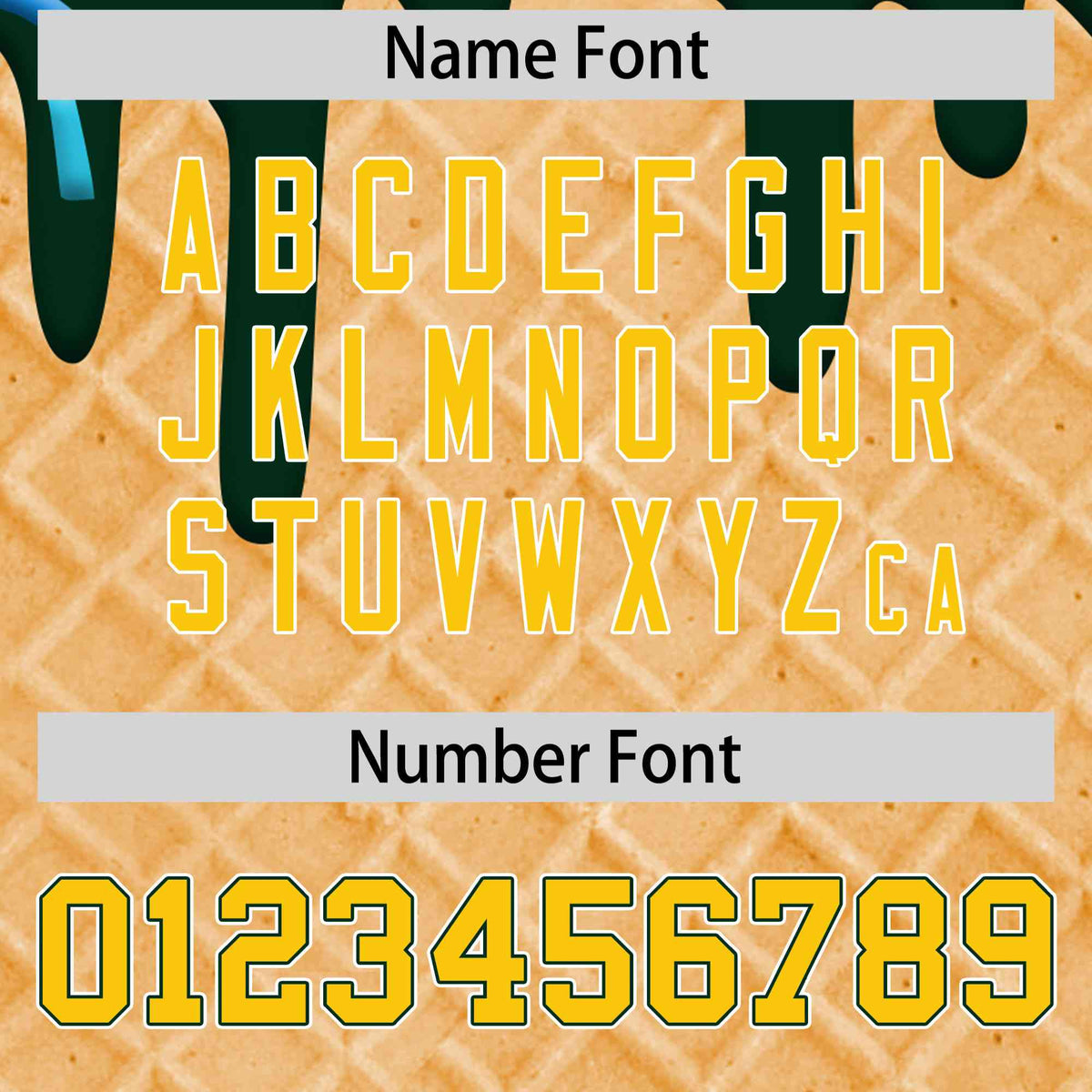 Custom Green Ice Cream Cone Graffiti Pattern Full-Snap Varsity Letterman Jackets